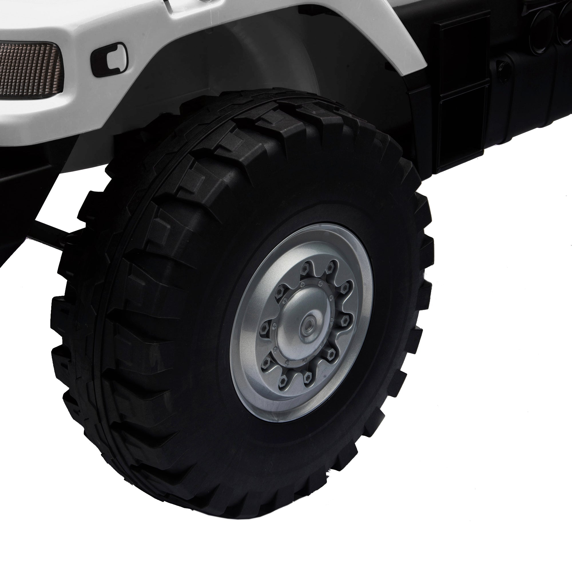 kids mercedes zetros licensed electric ride on car truck white 7 4wd 2 seater