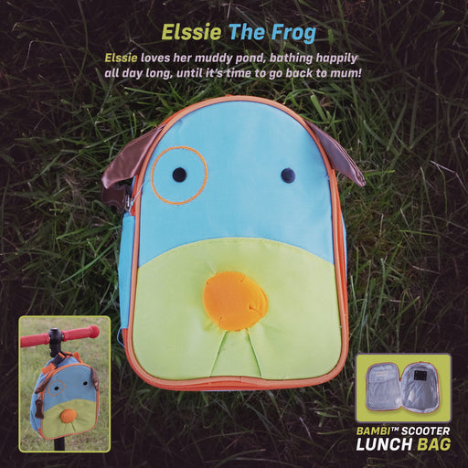 kids push scooter accessories elssie the frog lunch bag accessory