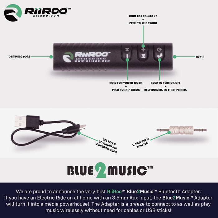 Blue2Music™ 3.5mm Aux-In Bluetooth Adapter
