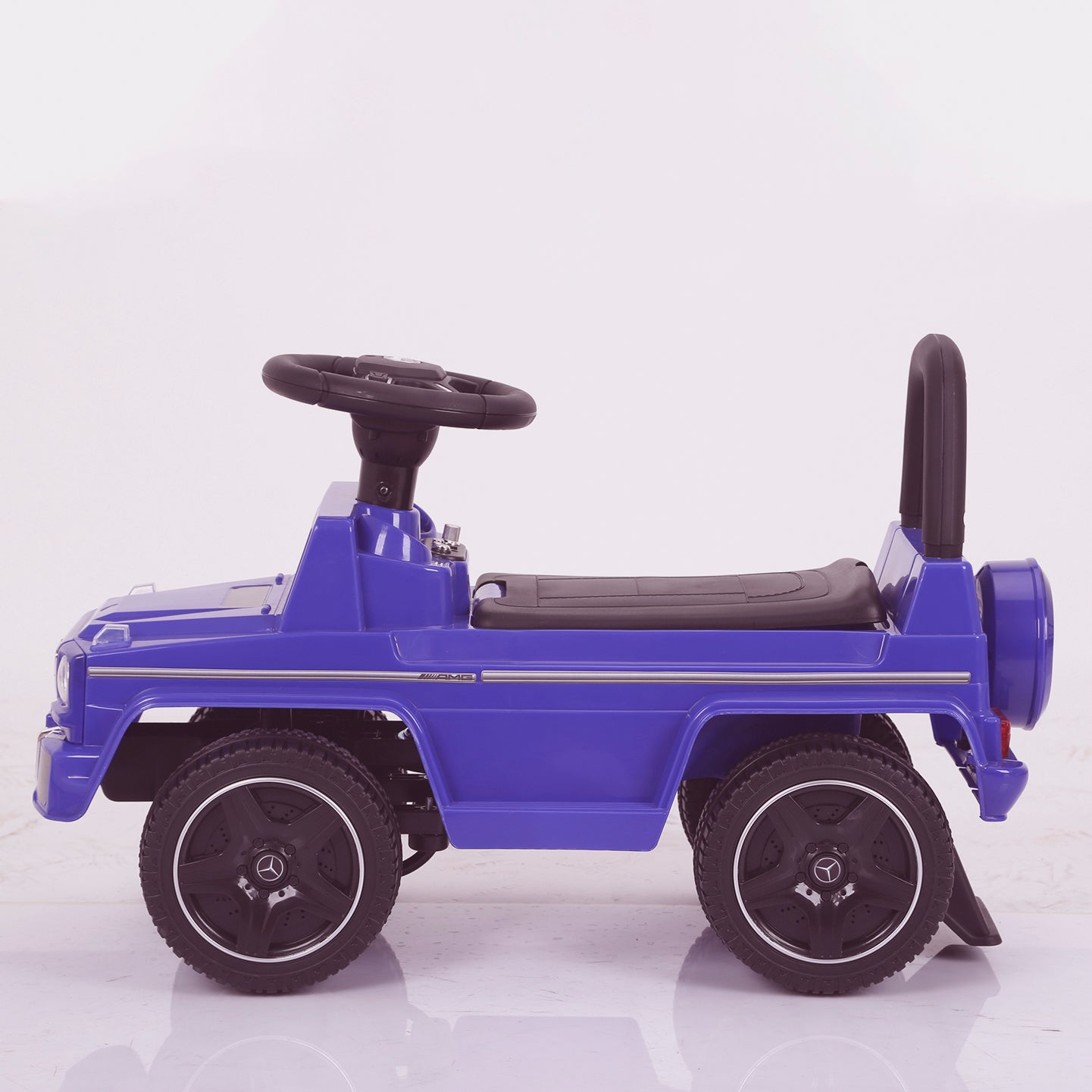 kidspush along mercedes g63 amg with seat storage media centre ride on car 2 blue side kids push box and