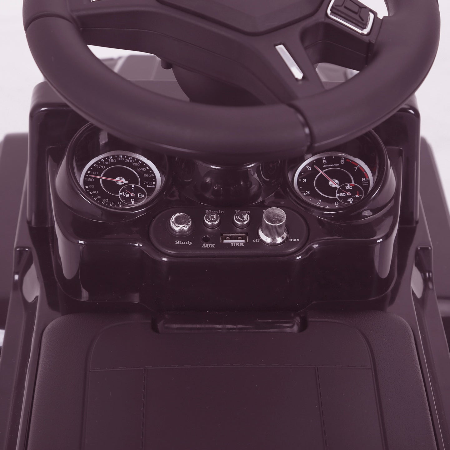 kidspush along mercedes g63 amg with seat storage media centre ride on car 2 dash close kids push box and