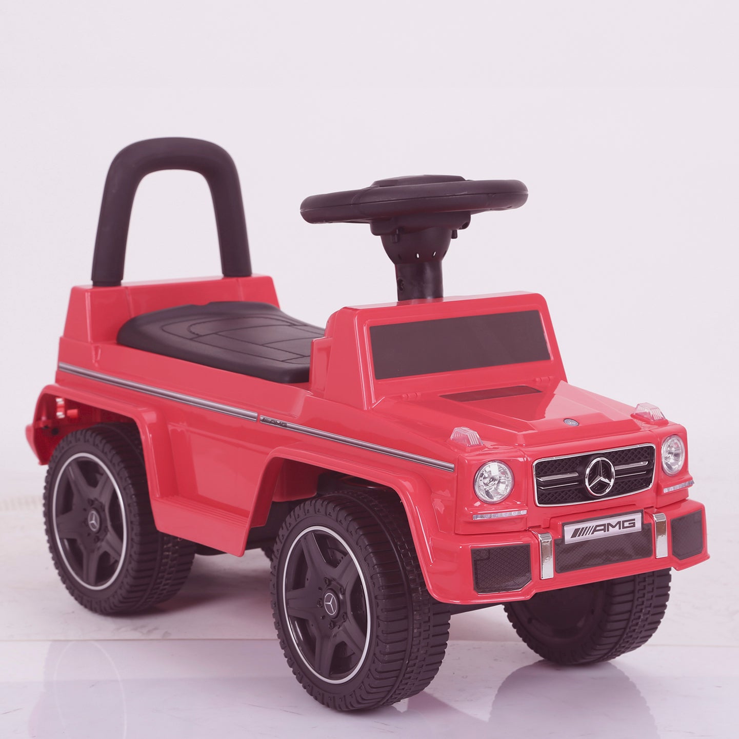 kidspush along mercedes g63 amg with seat storage media centre ride on car 2 red perspective kids push box and