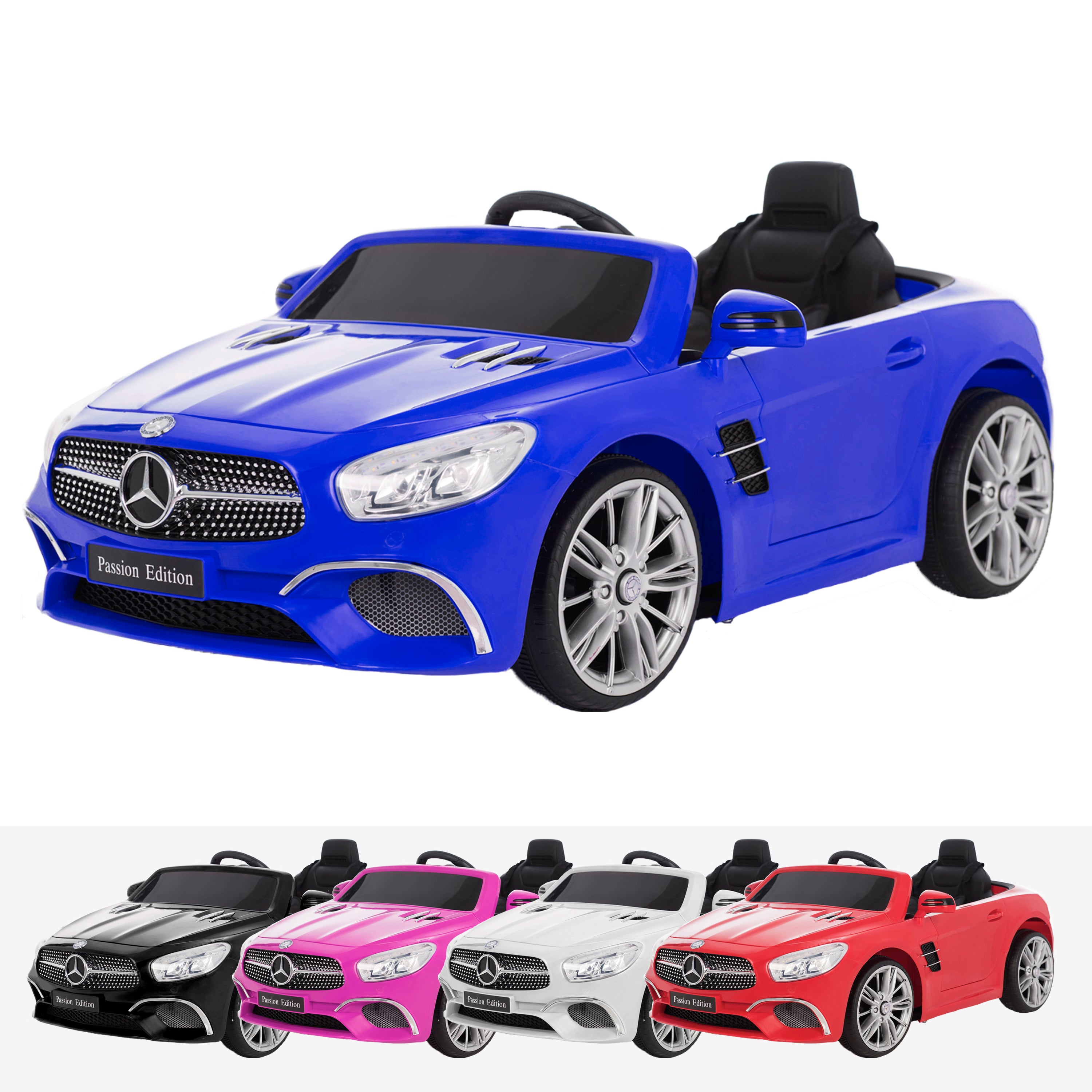 mercedes benz sl400 licensed 12v battery electric ride on car with remote blue2 Blue licensed electric ride on car battery powered with remote music