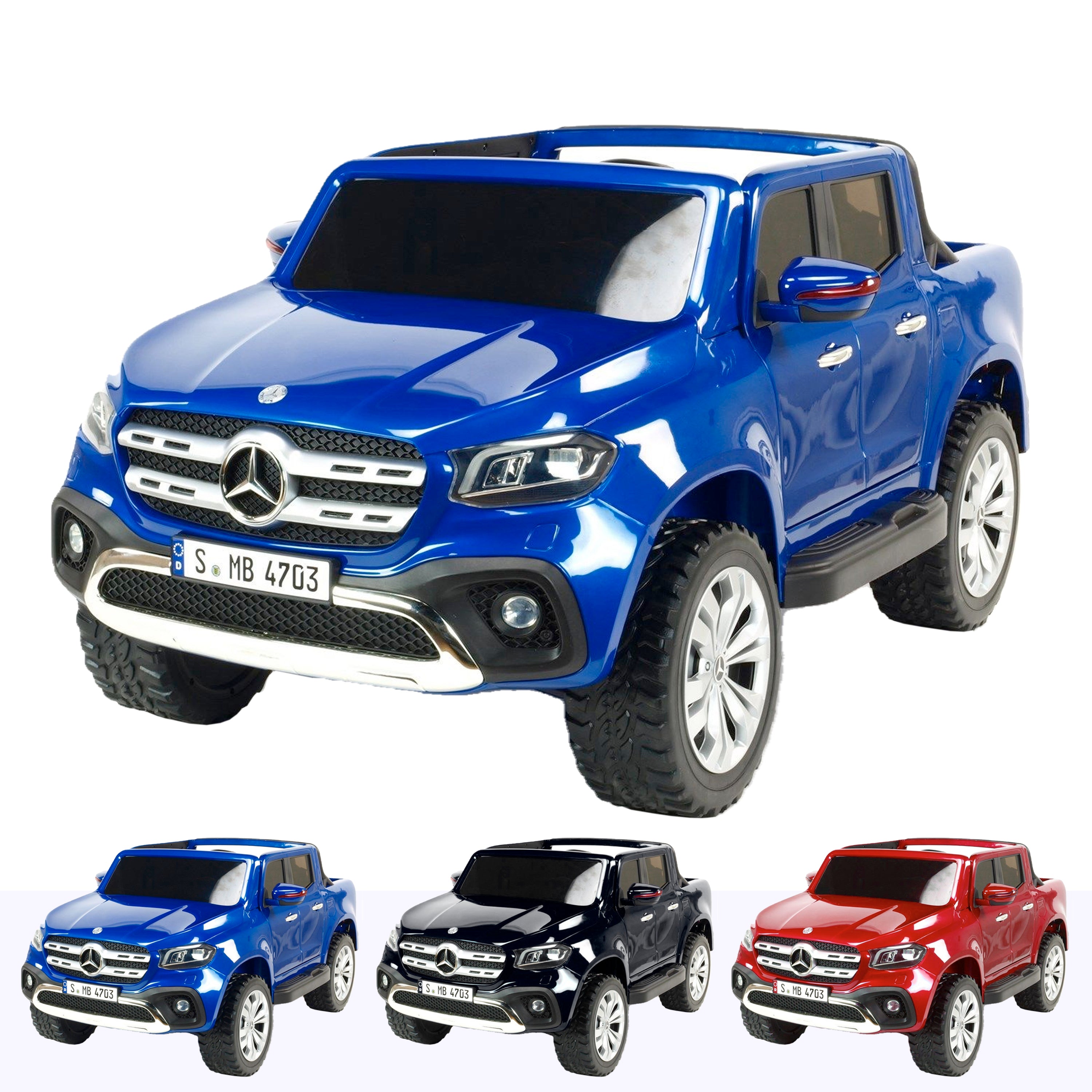 mercedes benz x class amg licensed 12v battery electric ride on car with remote blue2 Blue licensed pickup 24v 4wd electric battery ride on car