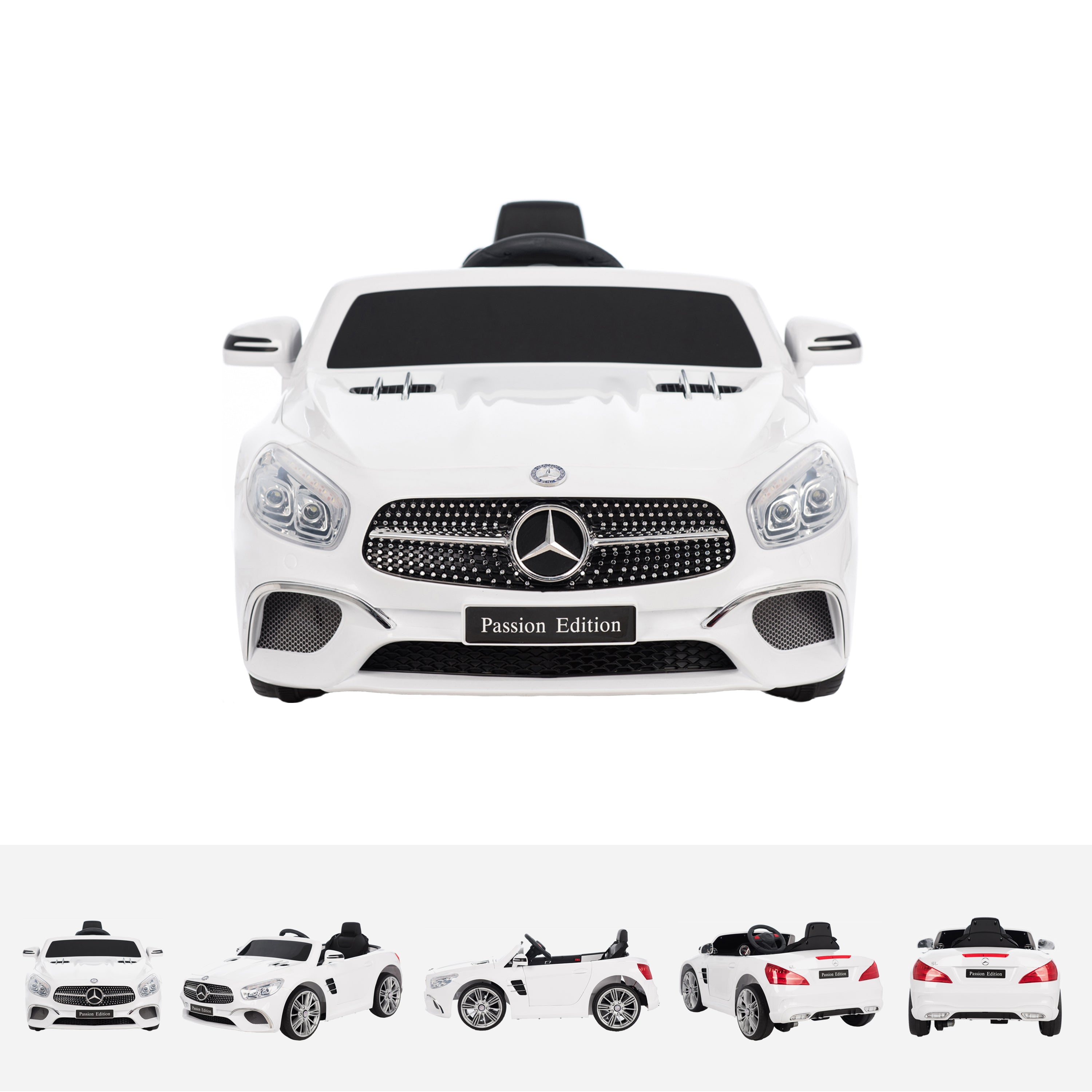 mercedes sl400 white front licensed mercedes sl400 electric ride on car battery powered with remote music