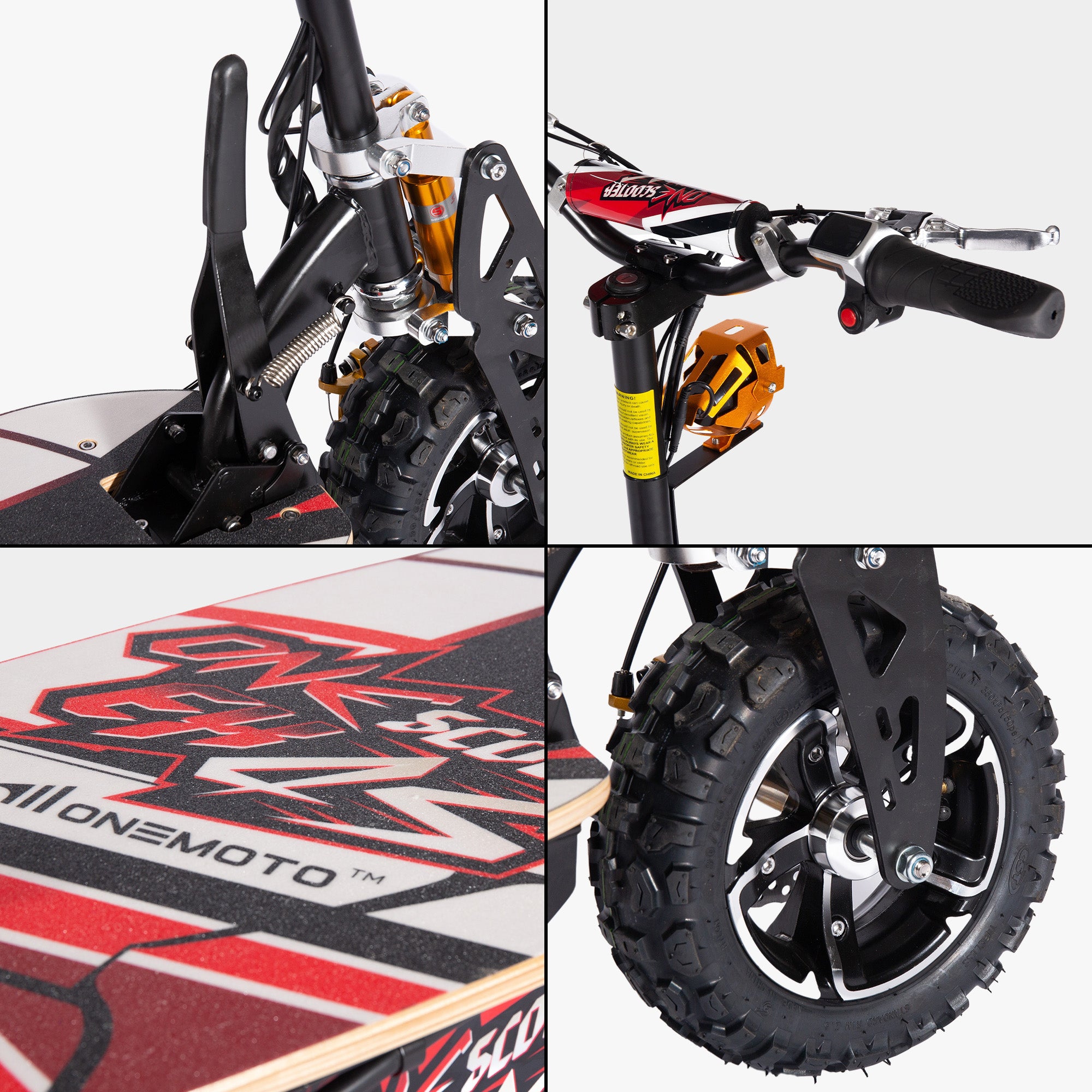 60V/12AH 2000W Off-Road Electric Foldable Scooter | OneScooter™ EX4S
