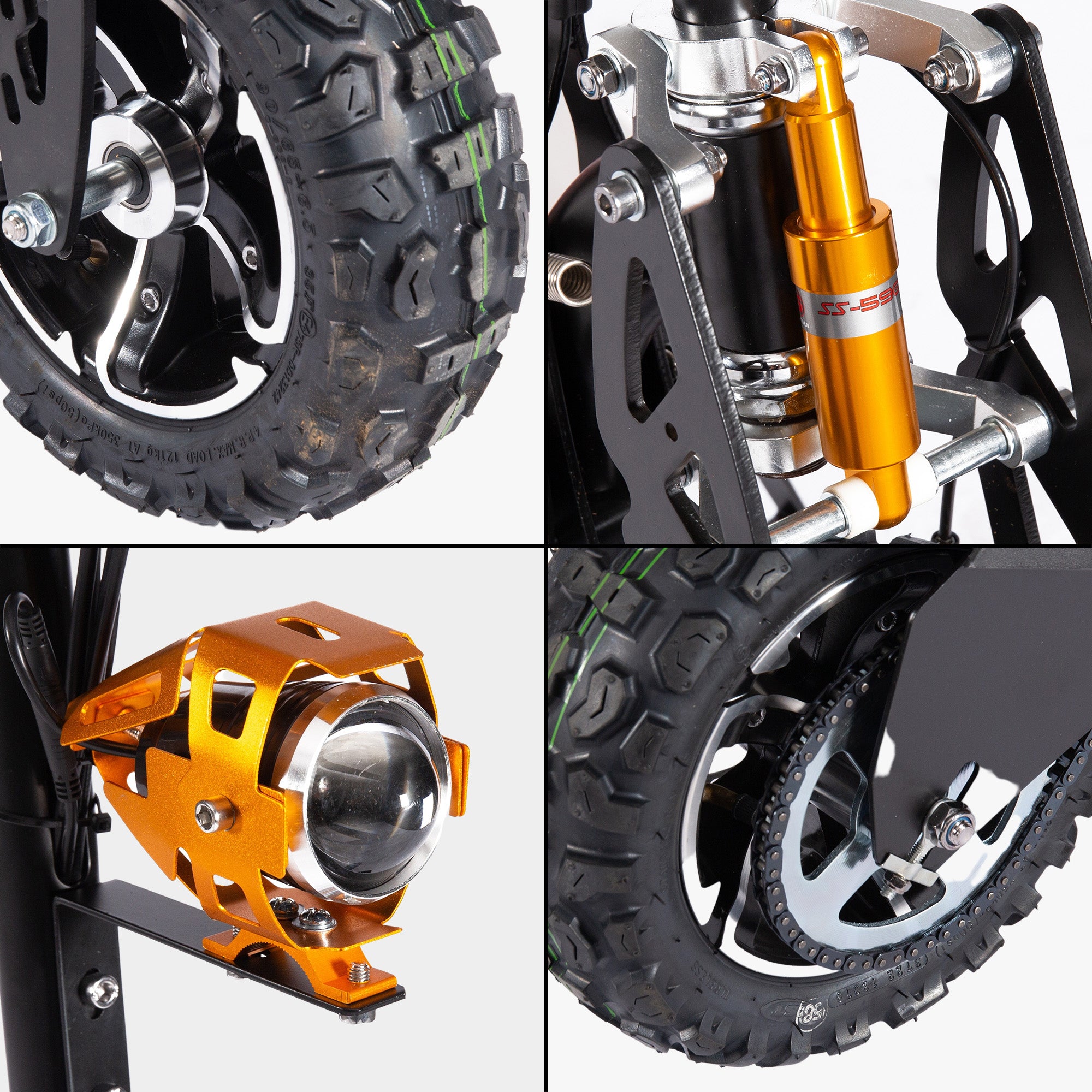 60V/12AH 2000W Off-Road Electric Foldable Scooter | OneScooter™ EX4S