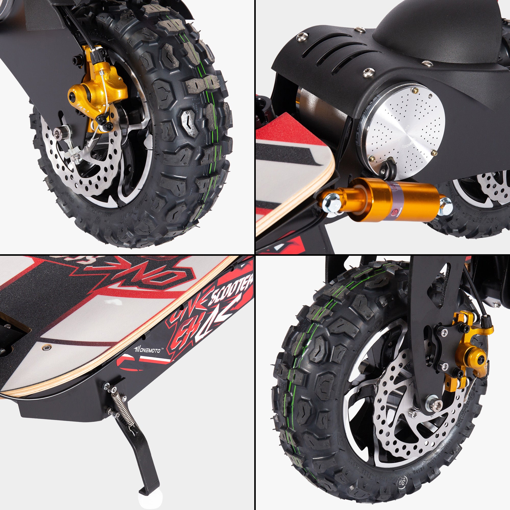 60V/12AH 2000W Off-Road Electric Foldable Scooter | OneScooter™ EX4S
