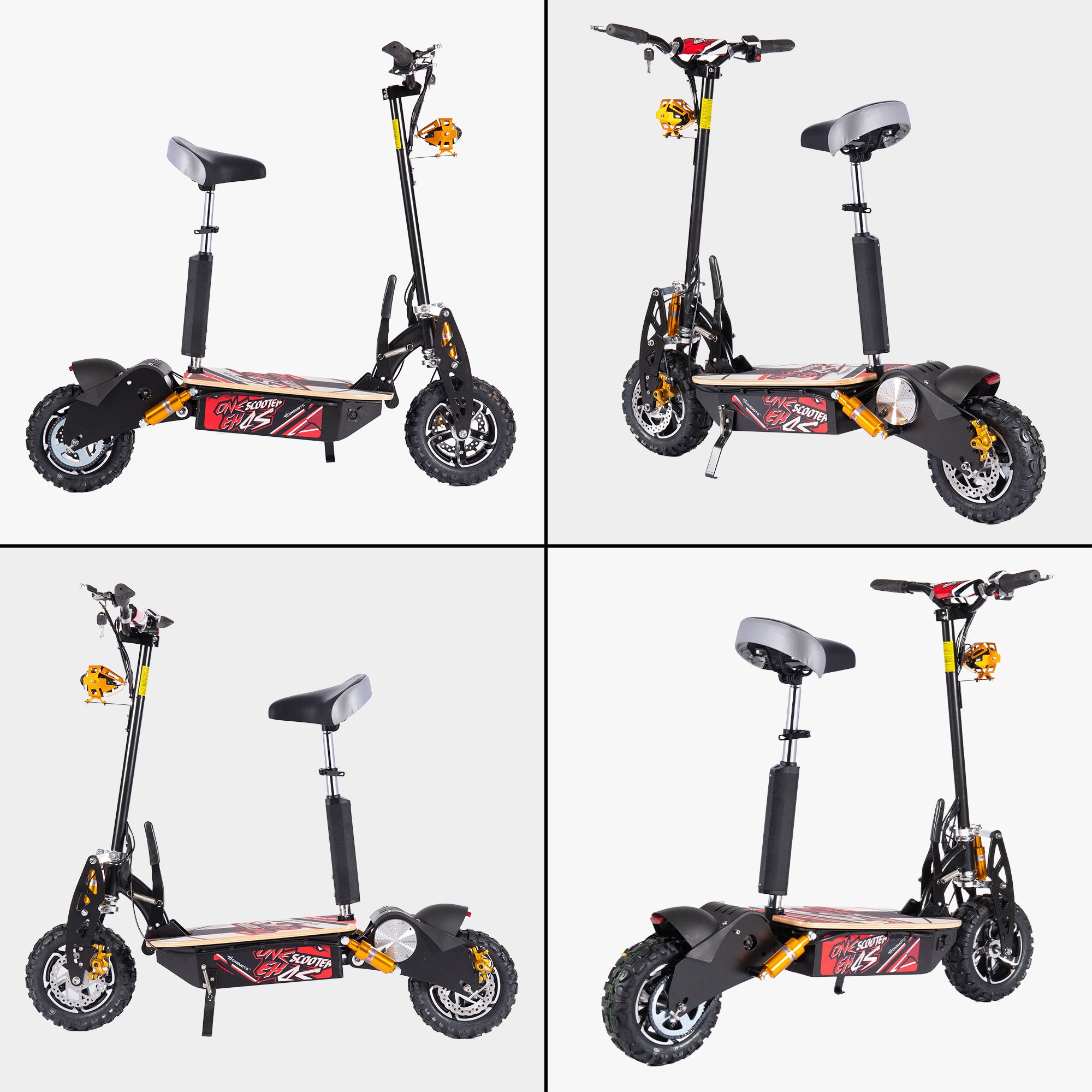 60V/12AH 2000W Off-Road Electric Foldable Scooter | OneScooter™ EX4S
