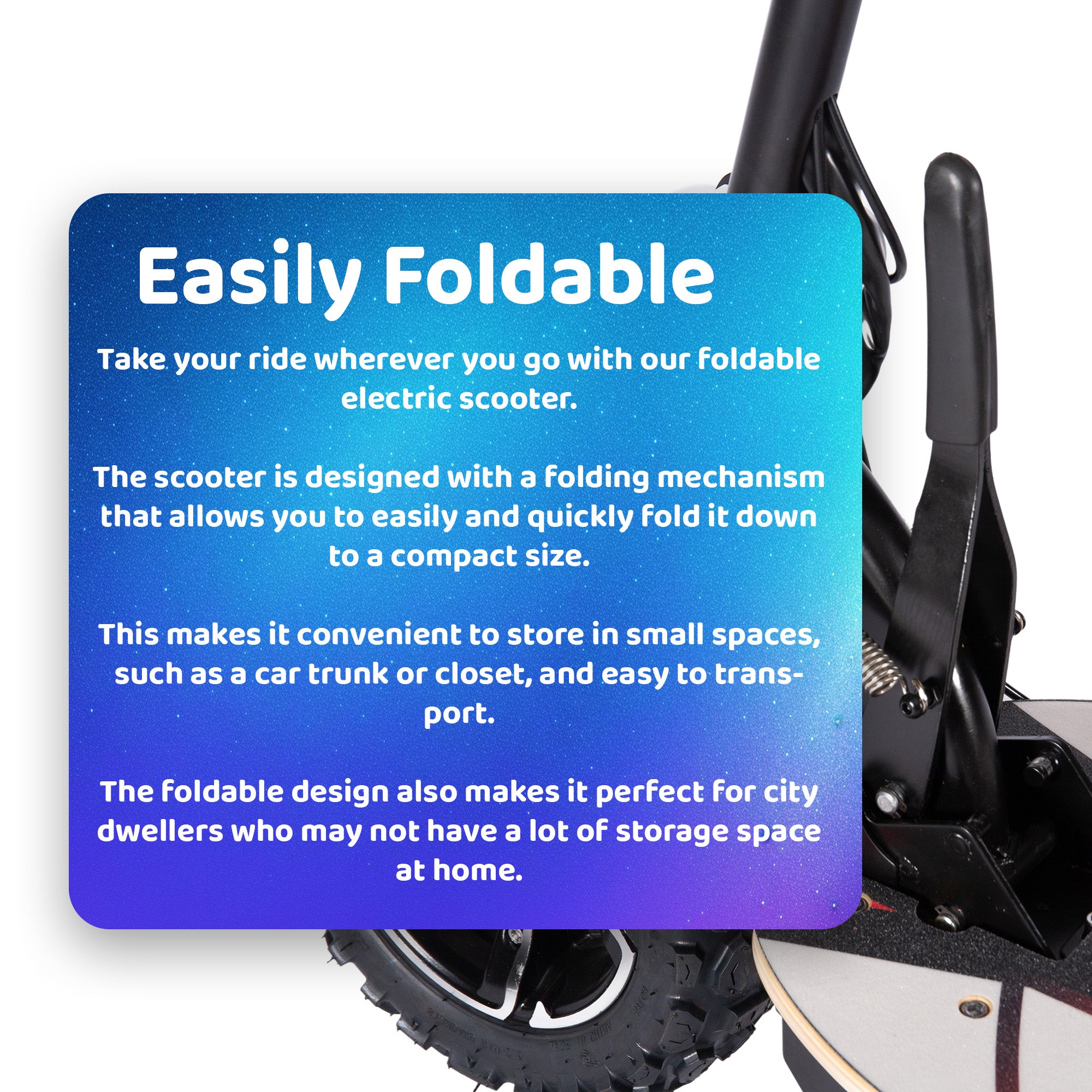 60V/12AH 2000W Off-Road Electric Foldable Scooter | OneScooter™ EX4S