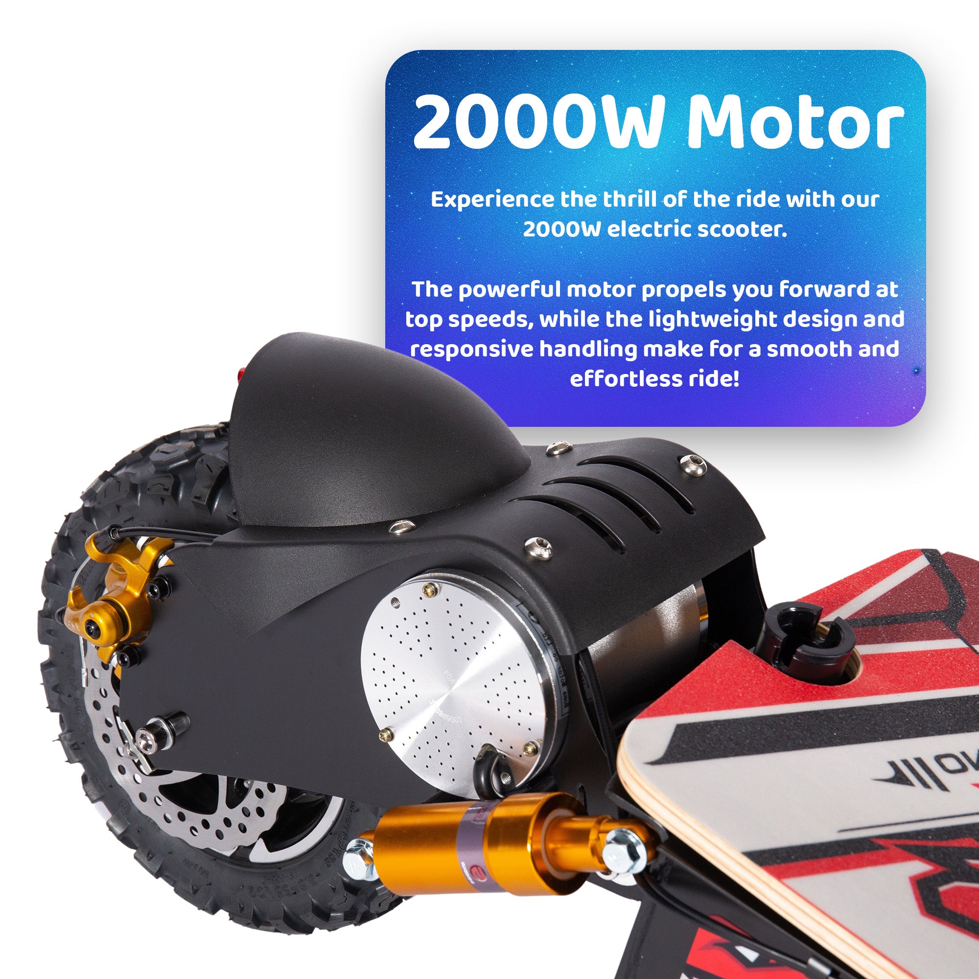 60V/12AH 2000W Off-Road Electric Foldable Scooter | OneScooter™ EX4S