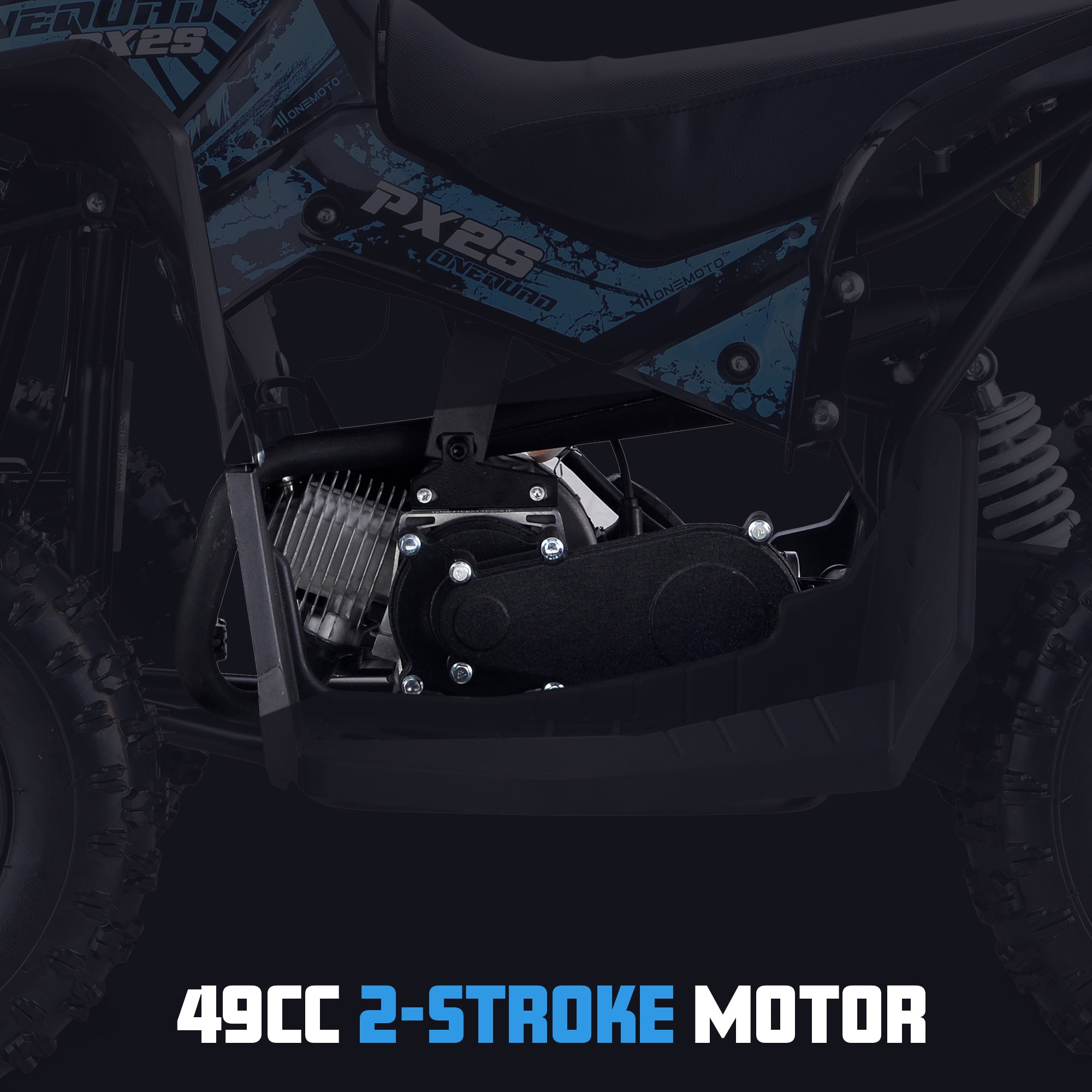 OneQuad™ | PX2S | 50cc | 2-Stroke | Petrol ATV Quad Bike