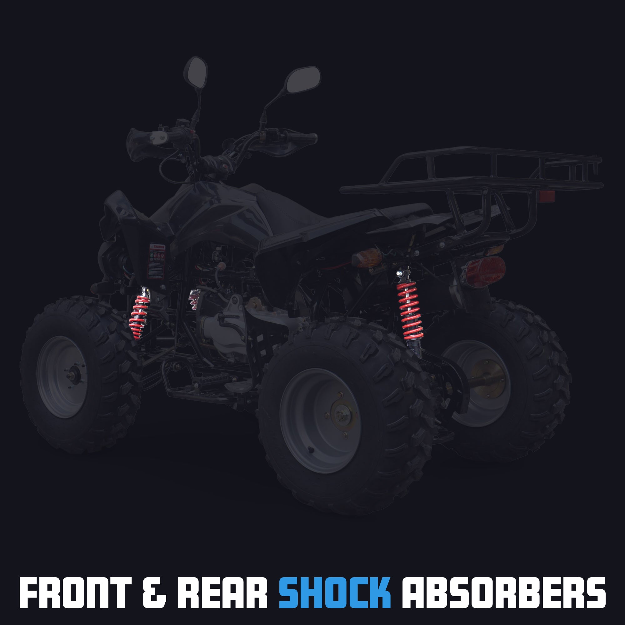 OneQuad™ PX5S-Black Kids 150cc Petrol Quad