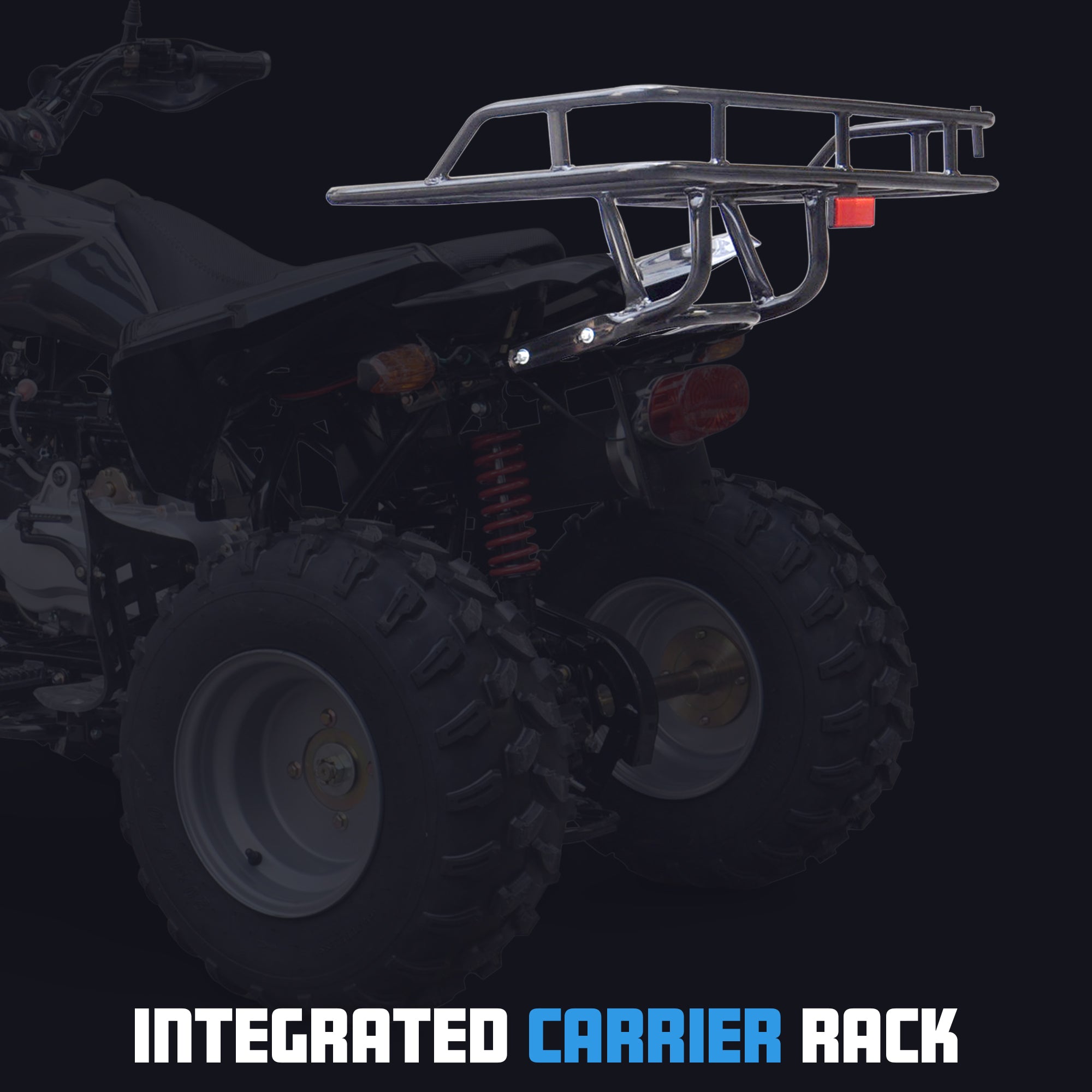 OneQuad™ PX5S-Black Kids 150cc Petrol Quad