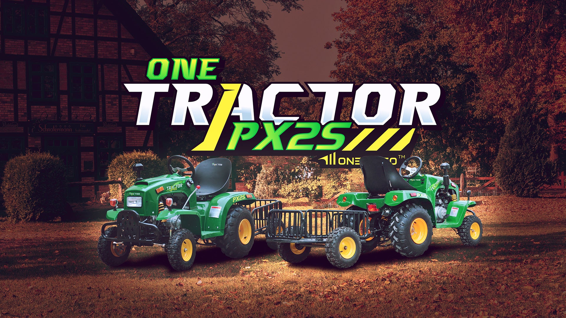 110CC 4-Stroke Kids Off Road Petrol Tractor | OneTractor™ PX2S