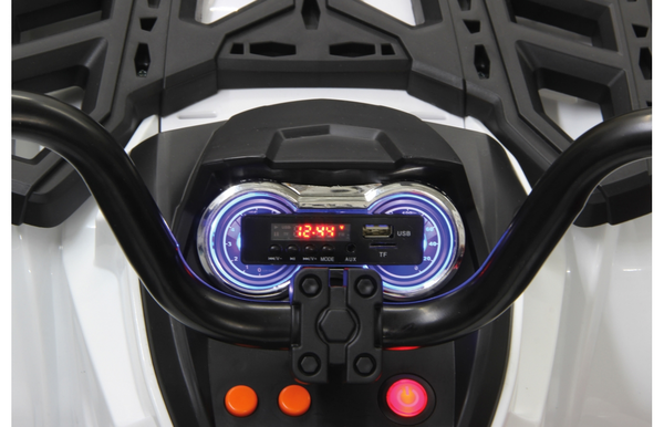 ride on quad protector weiss 12v b5 grande riiroo 12v atv motorbike