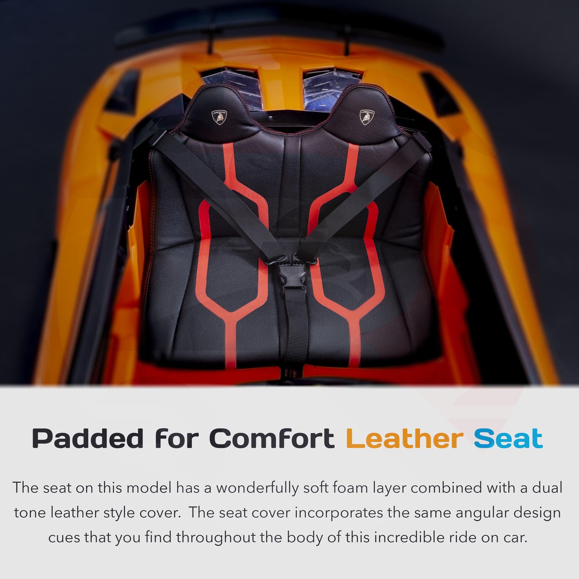 riiroo kids 12v lamborghini aventador sv ride on car leahter seat electric car leather seat soft eva tyres