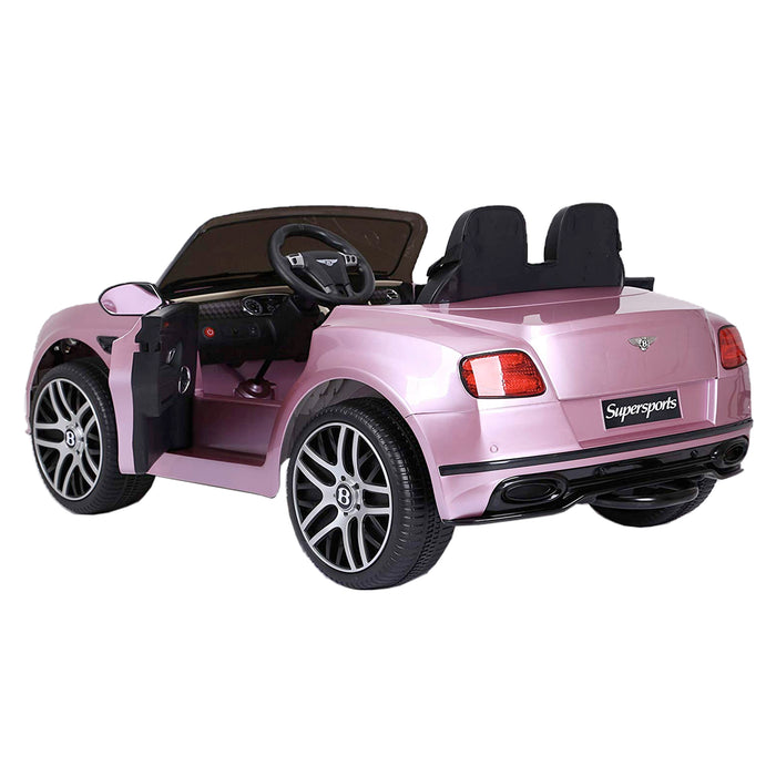 riiroo kids official licensed bentley continental supersport electric ride on car with parental remote pink supersports 12v eva wheel