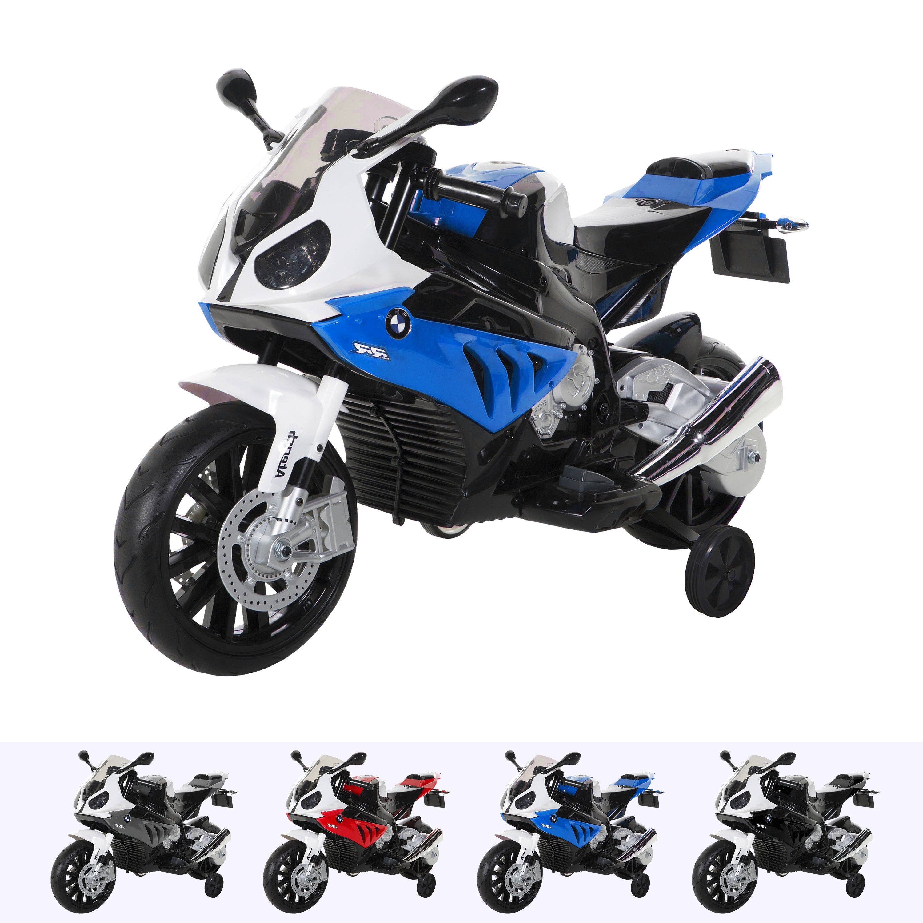 RiiRoo BMW S1000RR Ride On Motorbike - 12V Blue