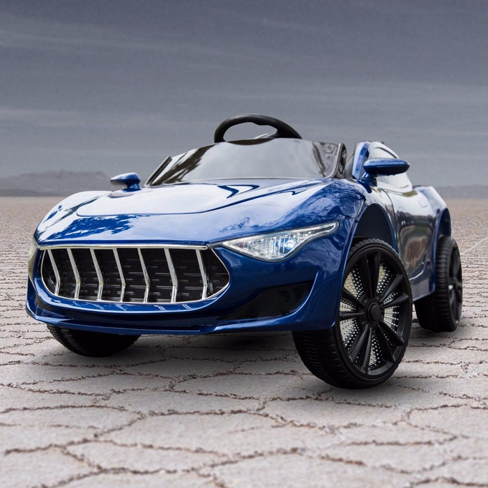 RiiRoo Maserati Gran Turismo Style Ride on Car - 12V 2WD Blue
