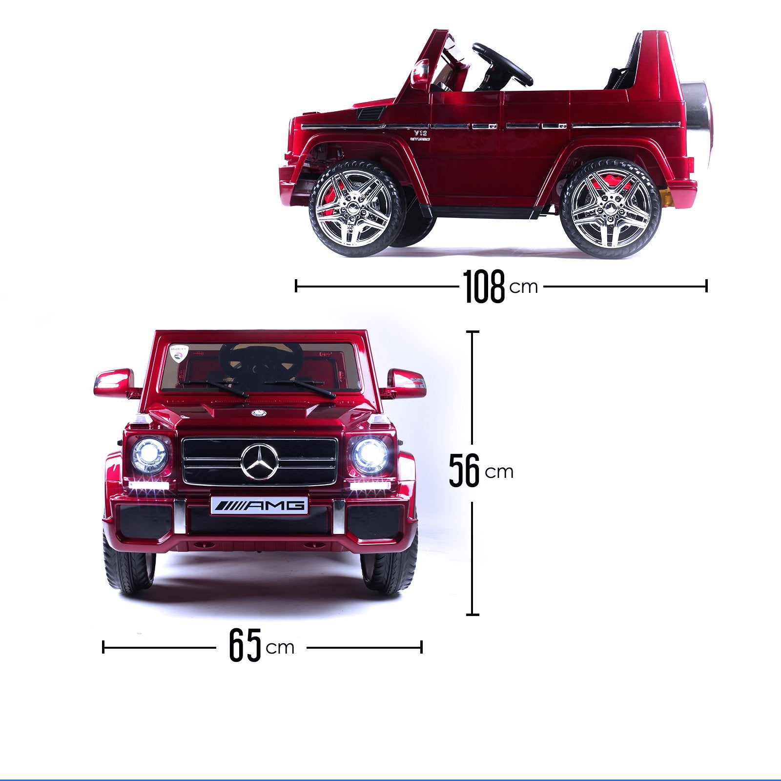 RiiRoo Mercedes G65 Kids Ride On Car - 12V 2WD