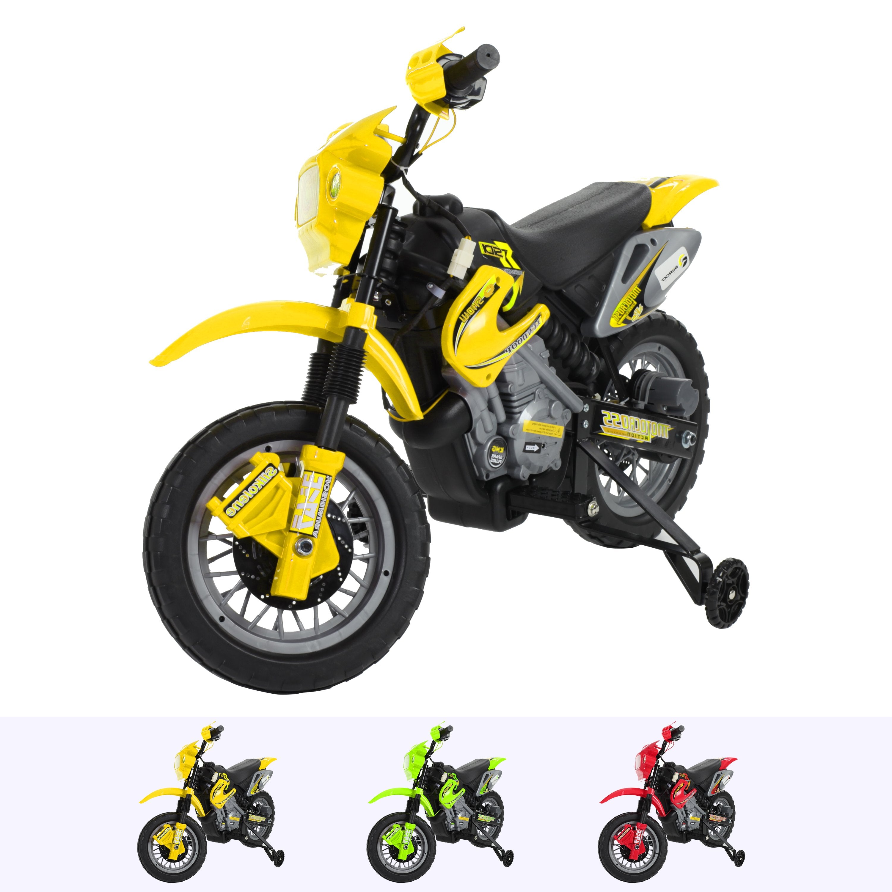 RiiRoo RiiRoo MXross MotorCross Motorbike - 6V Yellow