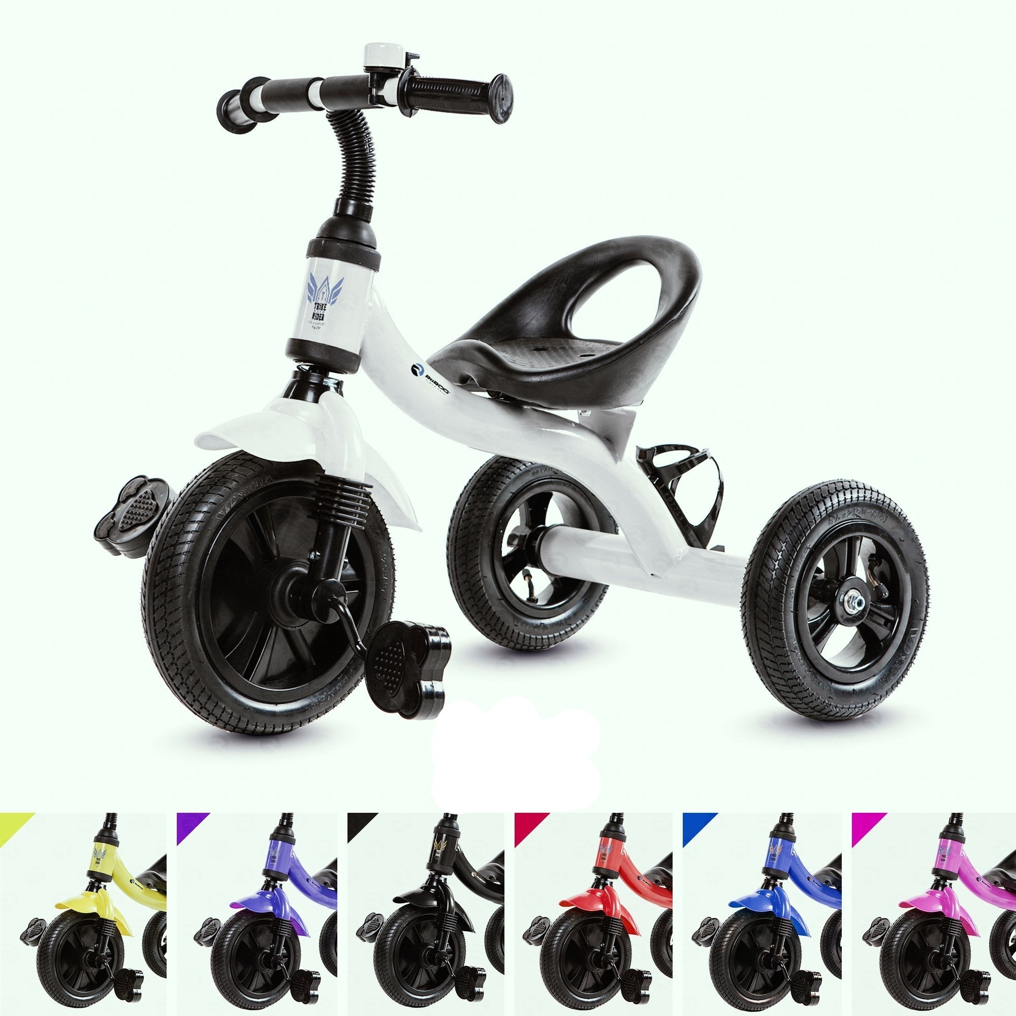 RiiRoo Trike Rider Kids Tricycle White