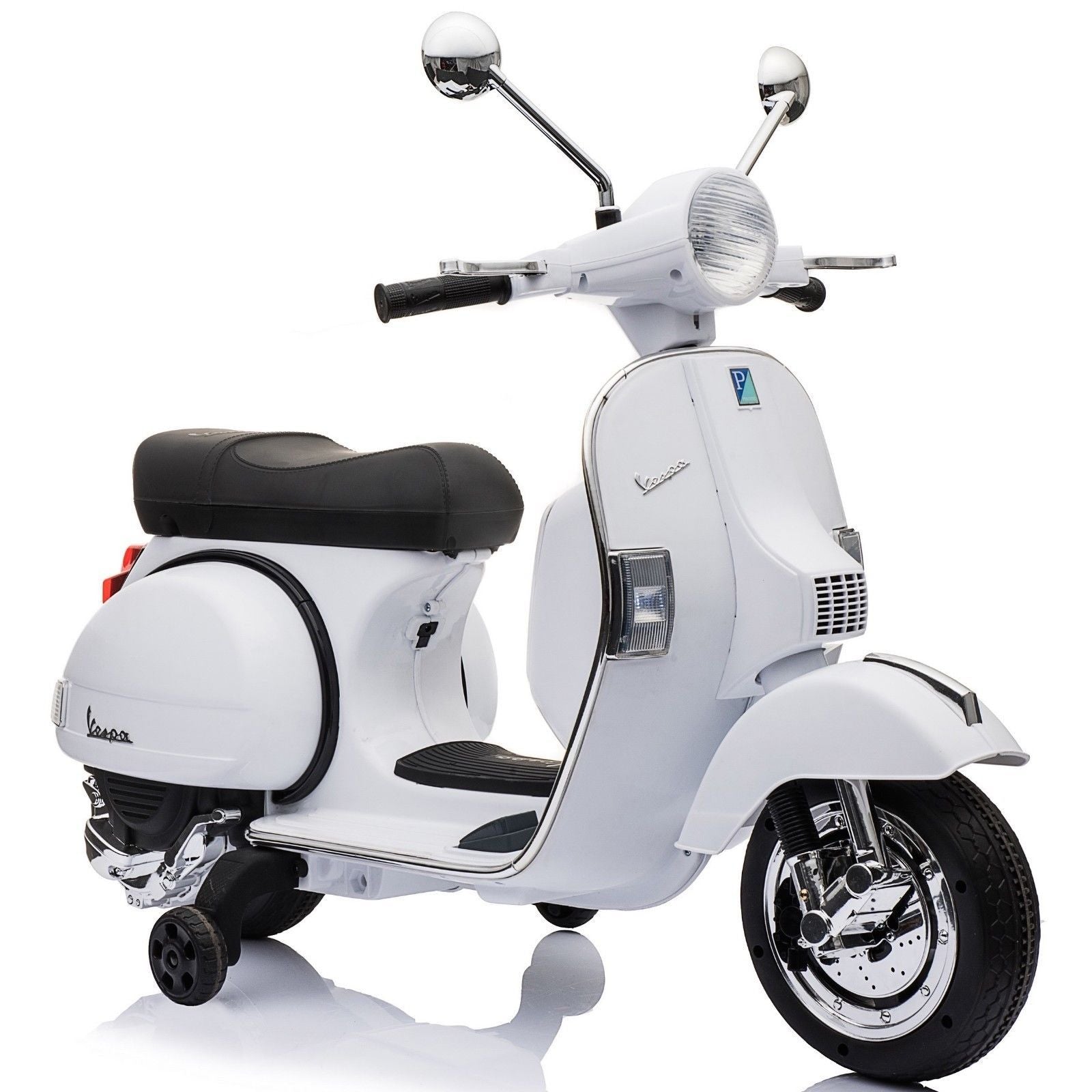 RiiRoo Vespa Licensed PX150 12V Kids Electric Ride On Battery Powered Motorbike