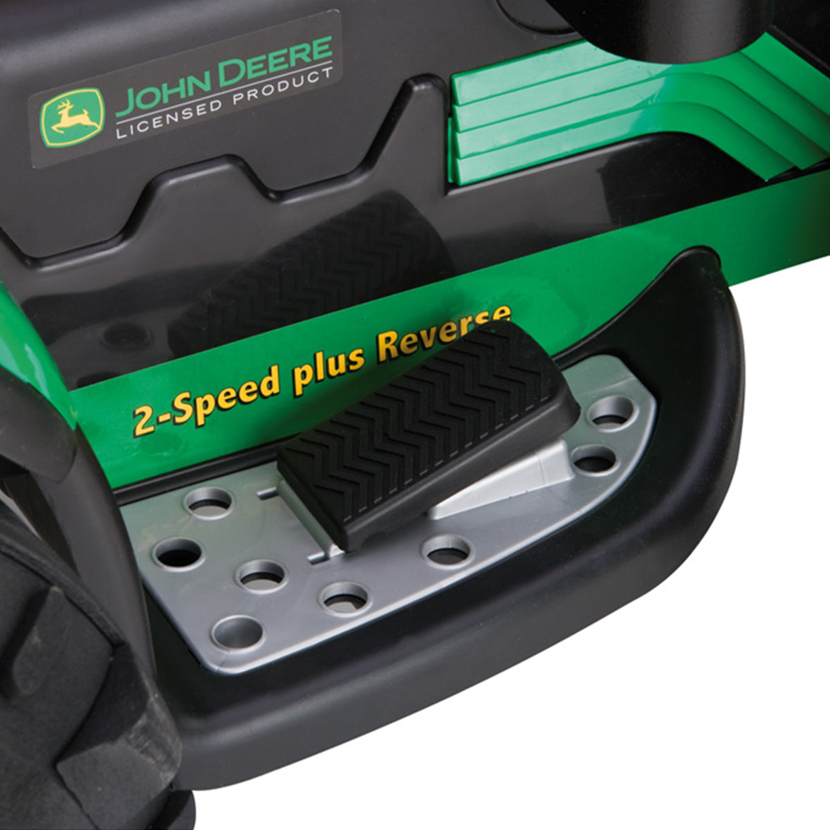 Peg Perego John Deere Ground Force with Trailer - Green & Yellow