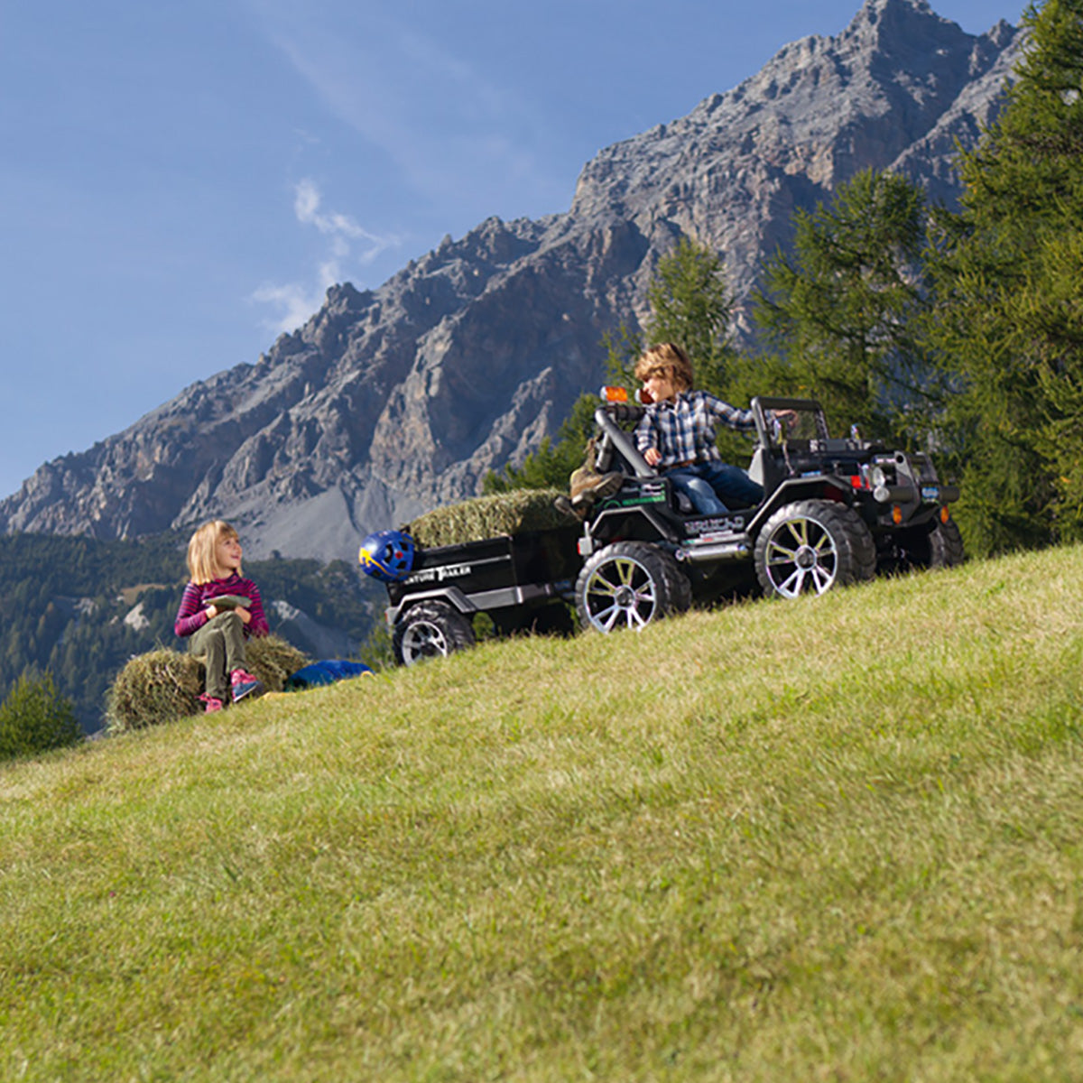 Peg Perego Adventure Trailer - Black