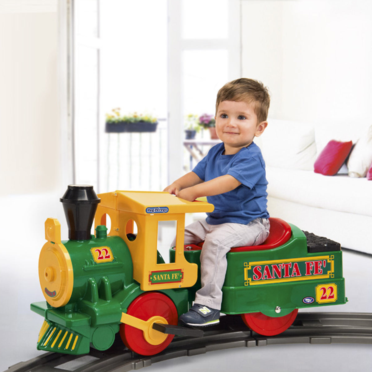 Peg Perego Santa FE Electric Train  - Multi-Colour