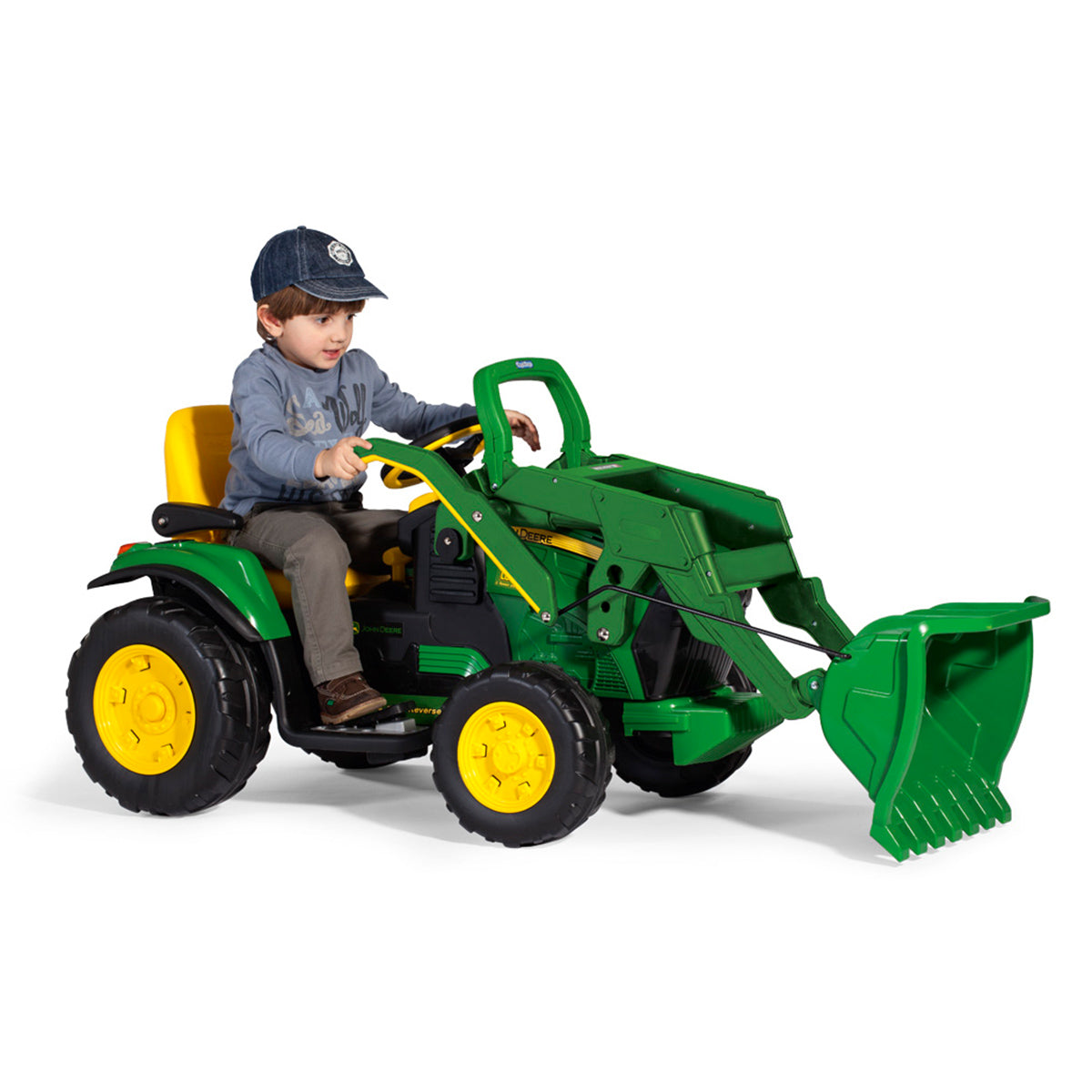 Peg Perego John Deere Ground Loader - Green & Yellow