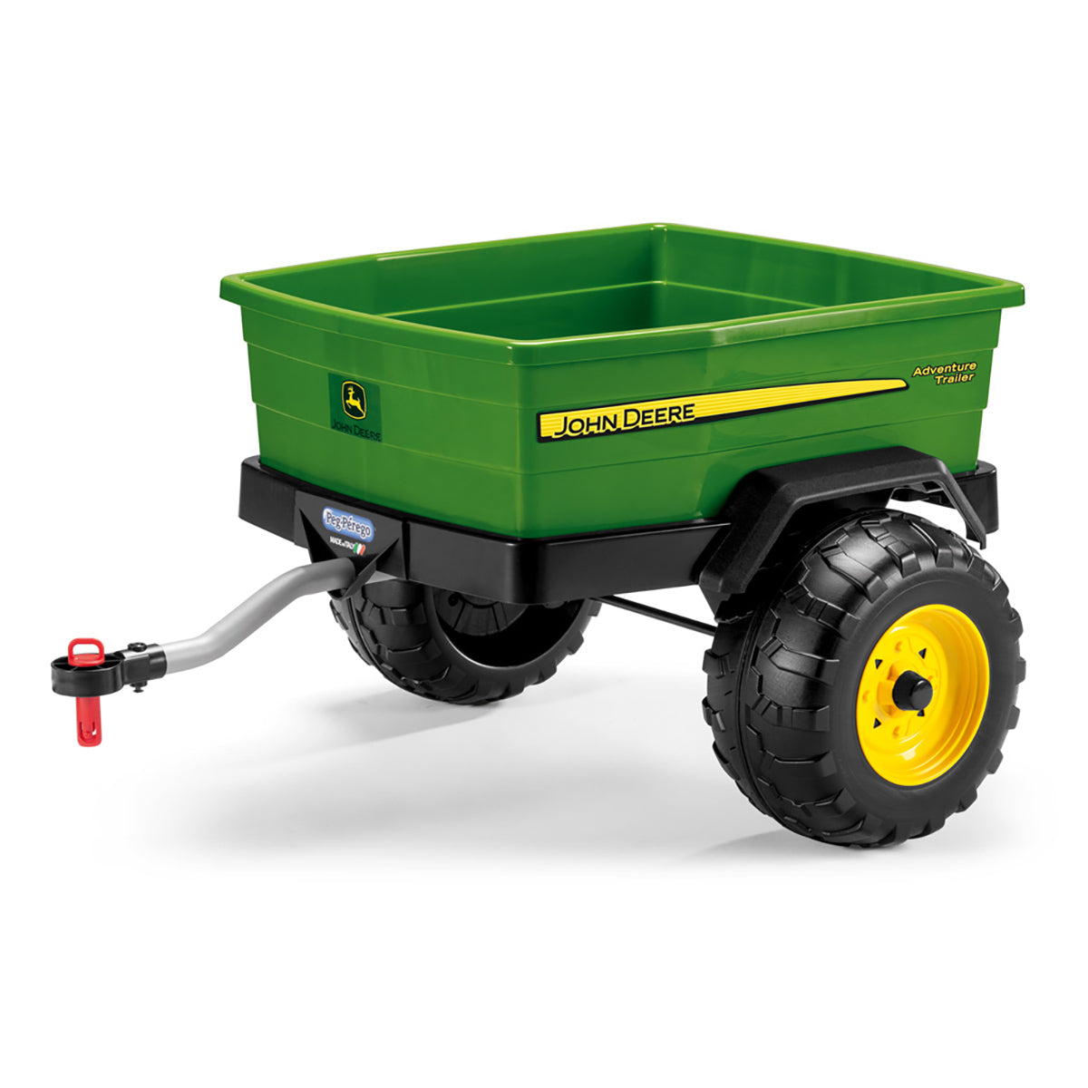Peg Perego John Deere Adventure Trailer - Green & Yellow
