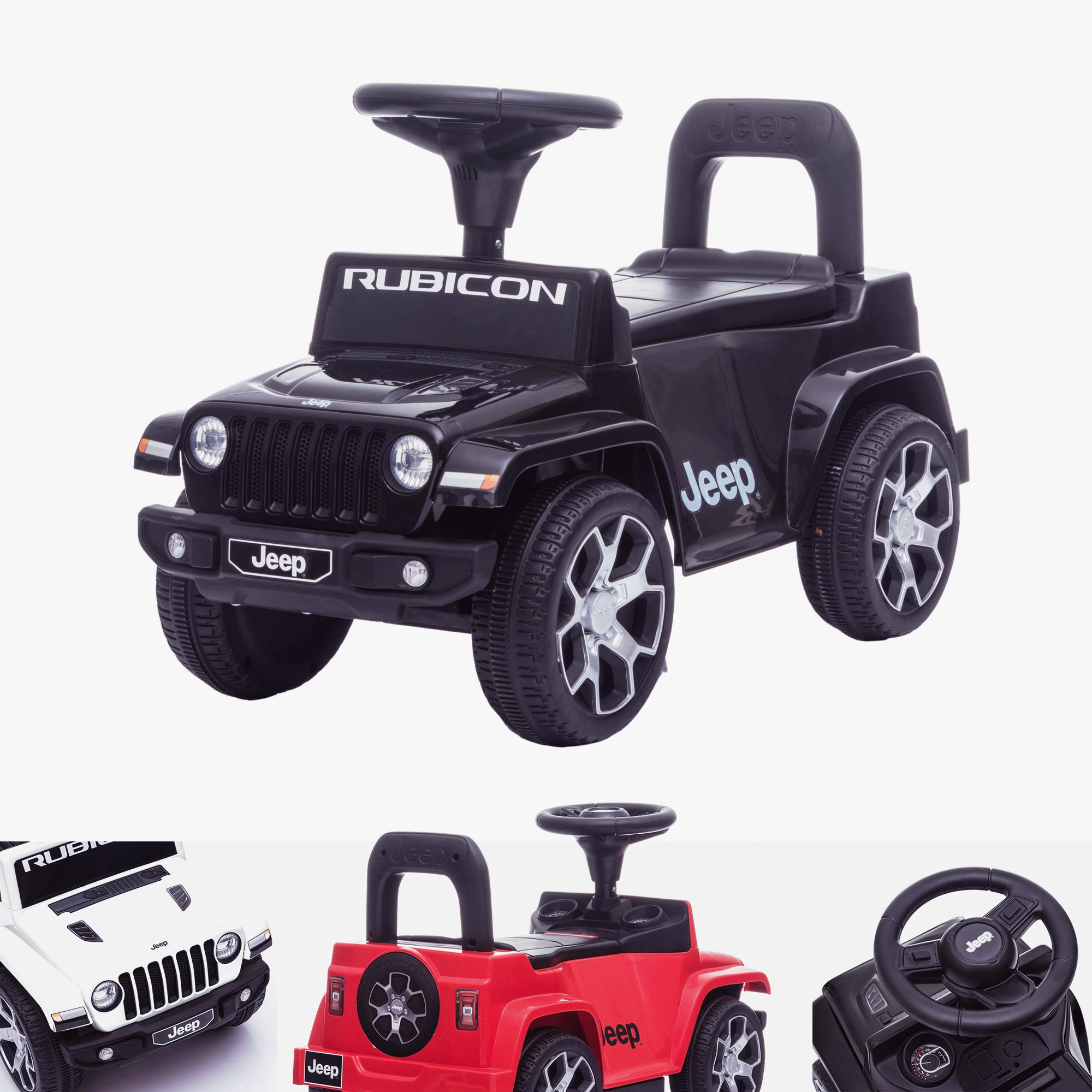 Jeep Rubicon Electric & Push Along Car - Licensed