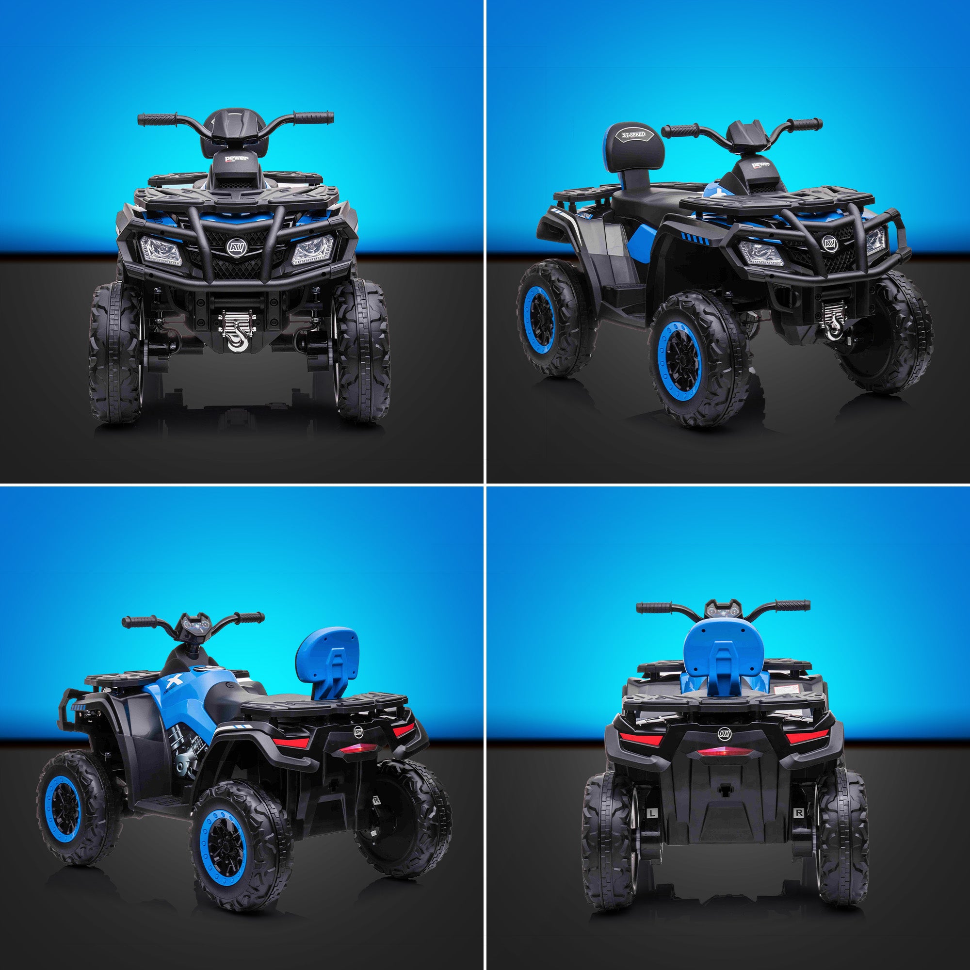 24V RiiRoo Fortress Electric Quad ATV