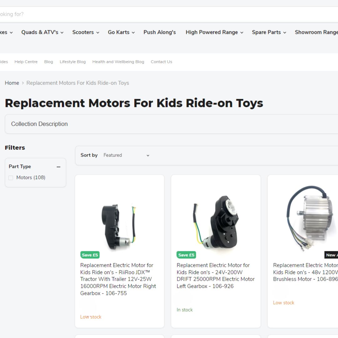 All About Kids Ride on Toy Motors