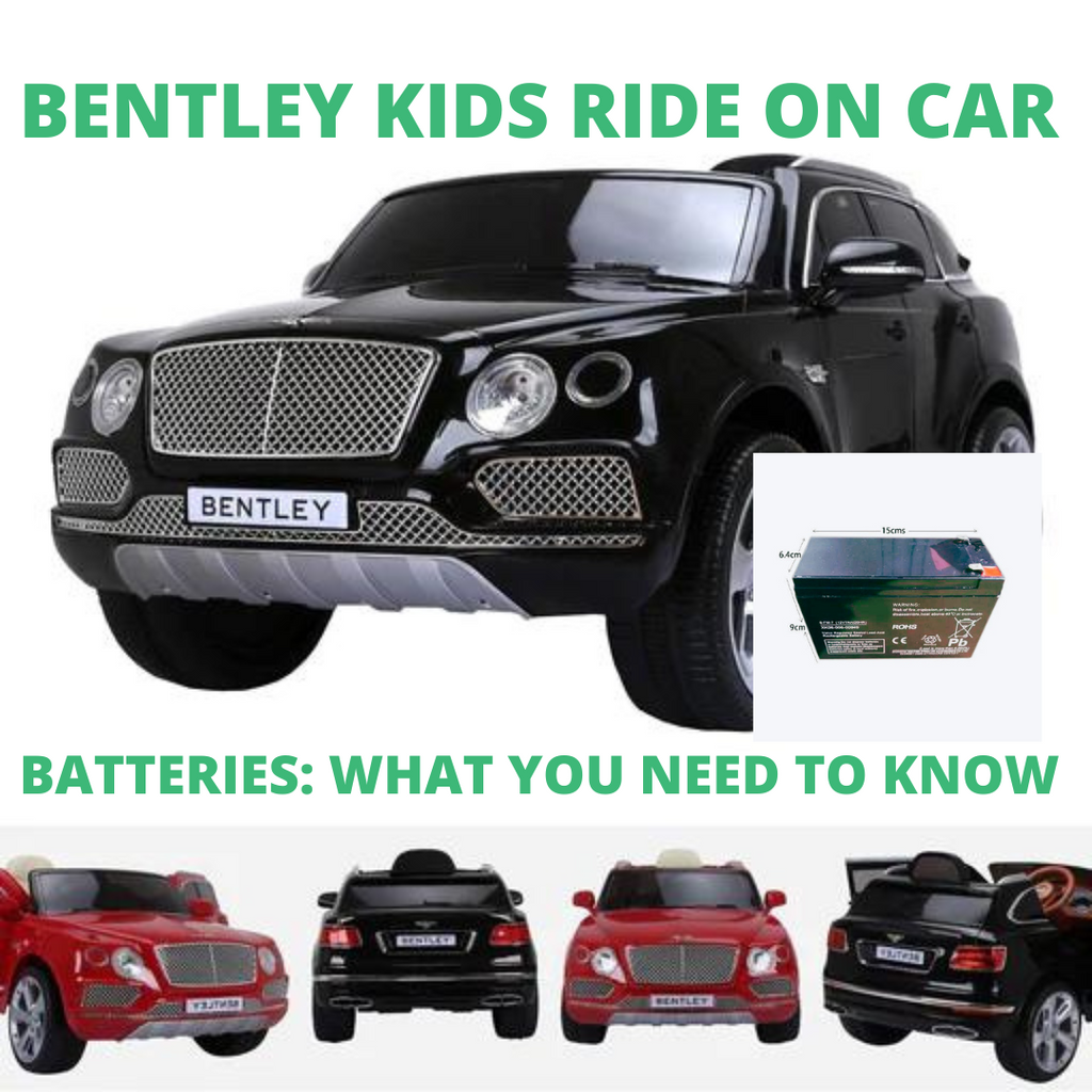 Kids ride top on batteries
