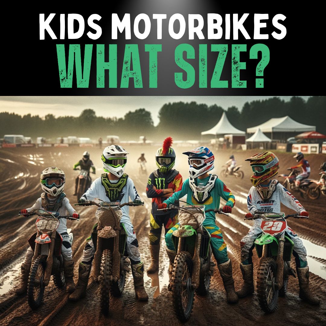 In a muddy motocross setting, two dirt bikes are positioned side by side facing left