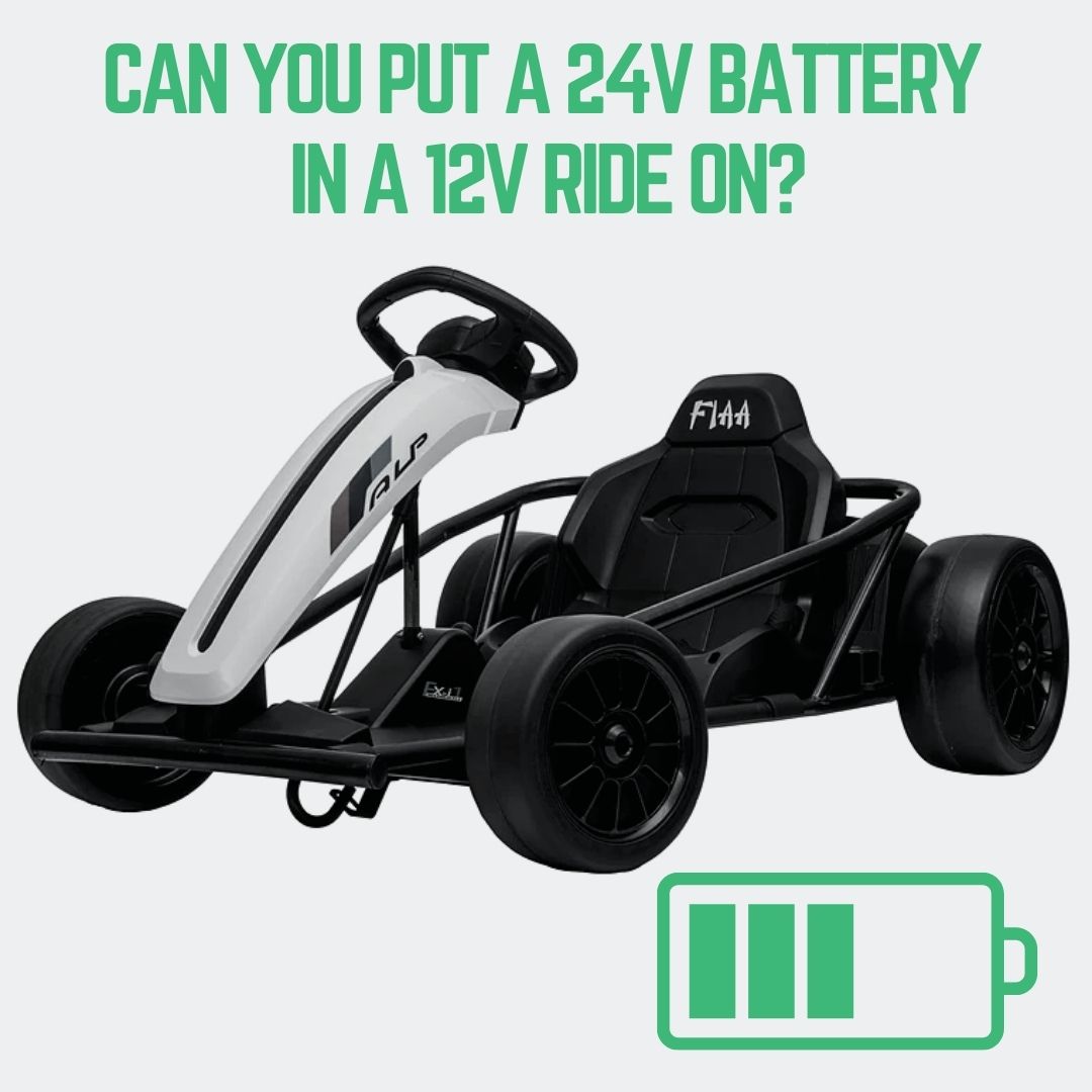 Can You Put a 24v Battery in a 12V Ride on?