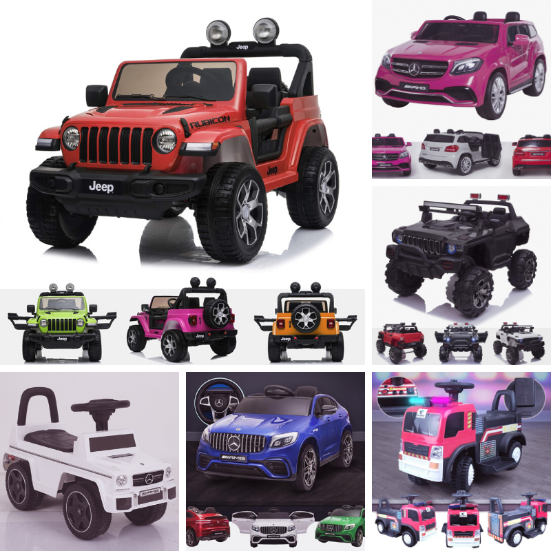 Various RiiRoo ride on cars and toys