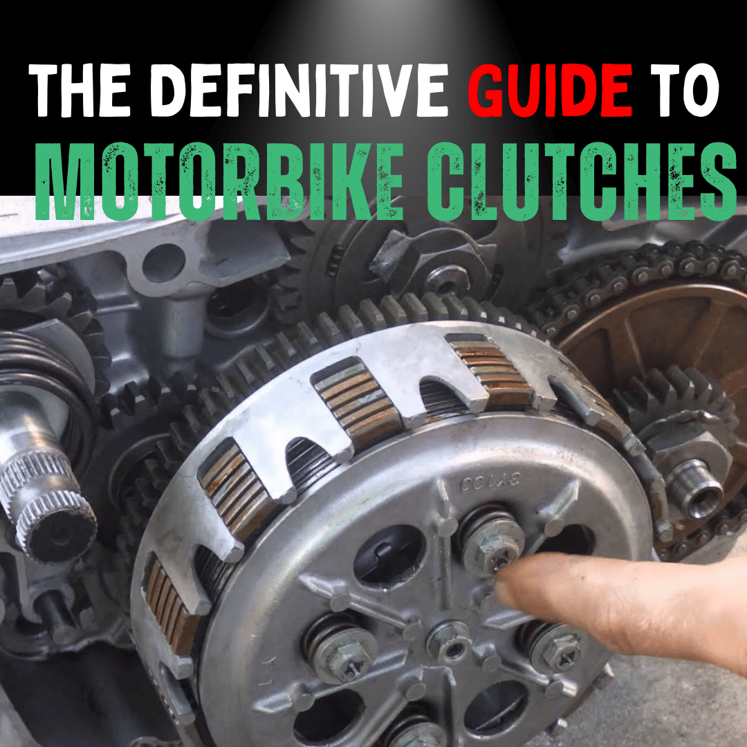 Motorcycle clutch system close-up
