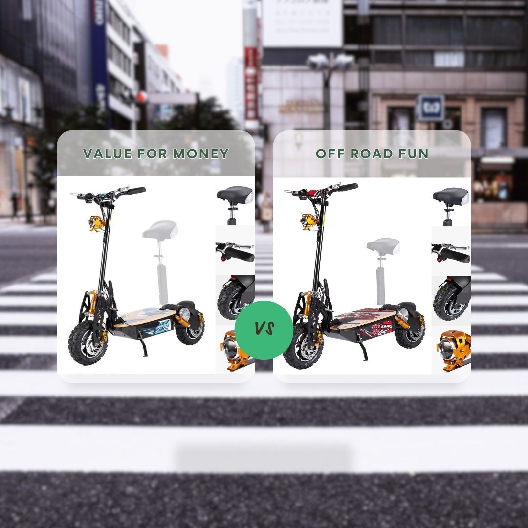 What Is The Difference Between The Adult Electric Scooter 1000W - 48v and the Adult Electric Foldable Scooter 2000W - 60v