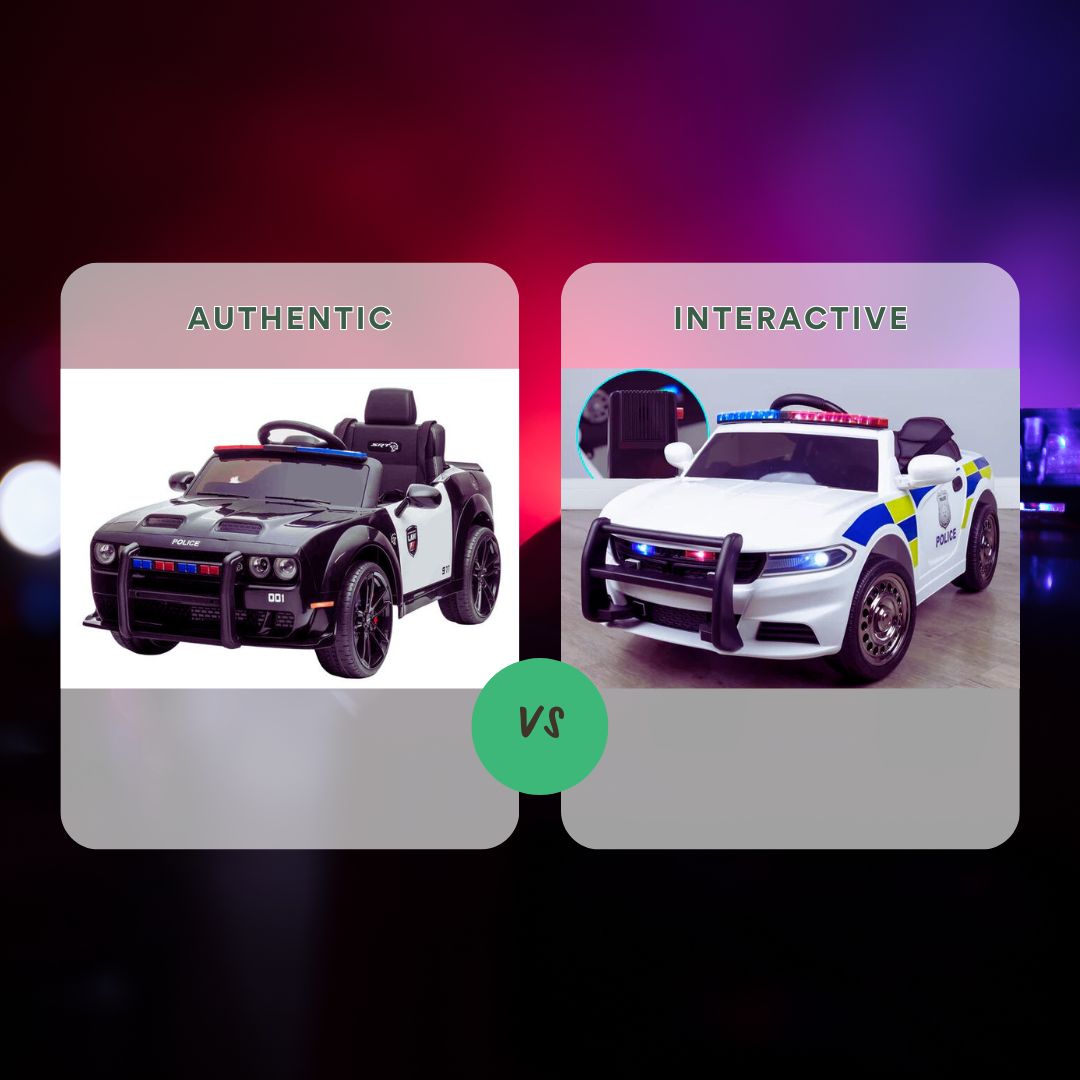 What Is The Difference Between The Kids RiiRoo Police Pursuit And Kids 12V Dodge Charger SRT (Police Edition)?
