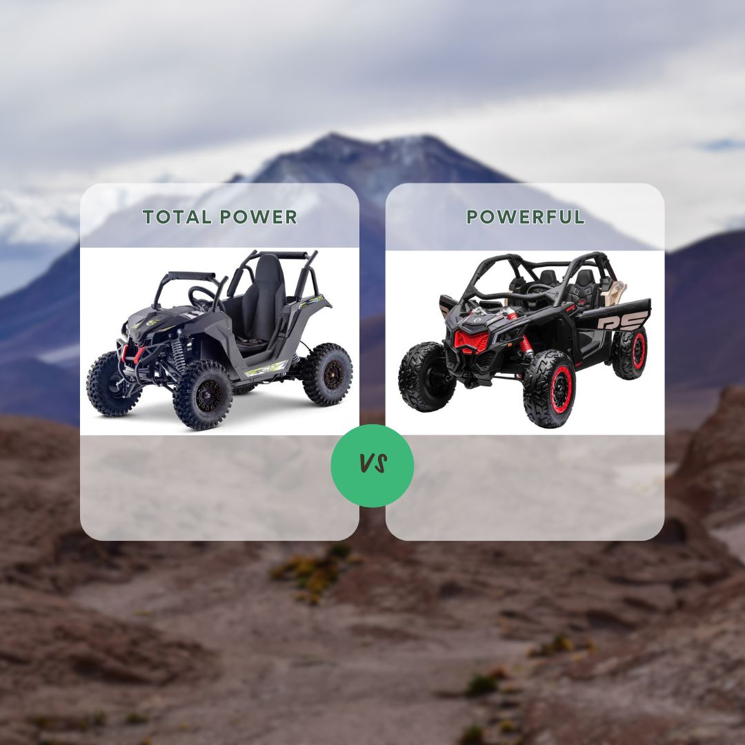 What Is The Difference Between The MaxPow EX3S UTV-MX 1200W Buggy and the Official Can AM Maverick 24V UTV