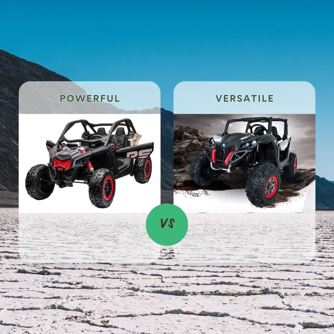 What Is The Difference Between the Official Can AM Maverick 24V UTV and RiiRoo MaxPow 24V UTV-MX