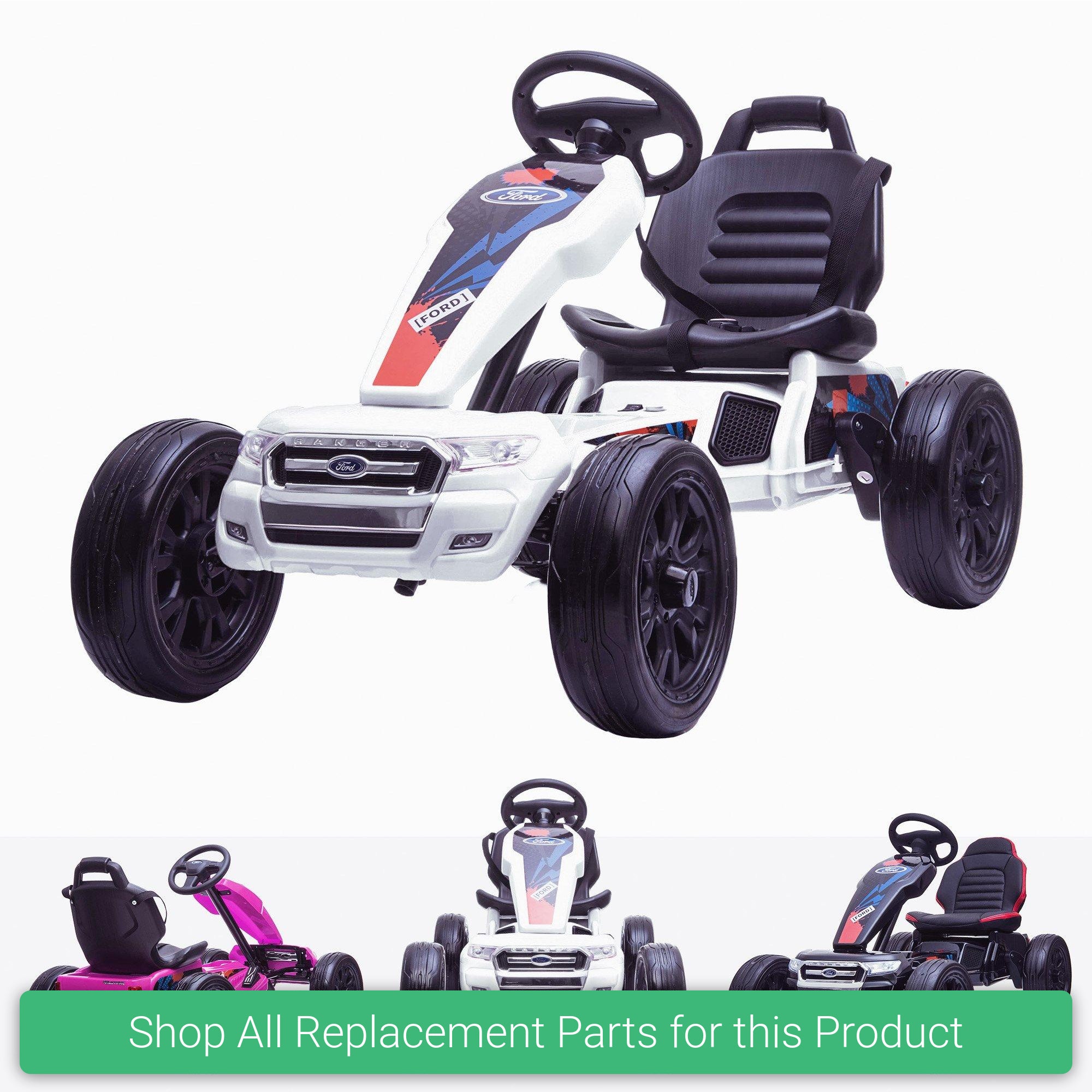 Replacement Parts and Spares for Kids Ford Ranger Licensed Electric Go Kart - FORD-KRT-VARI - DK-G01 FORD
