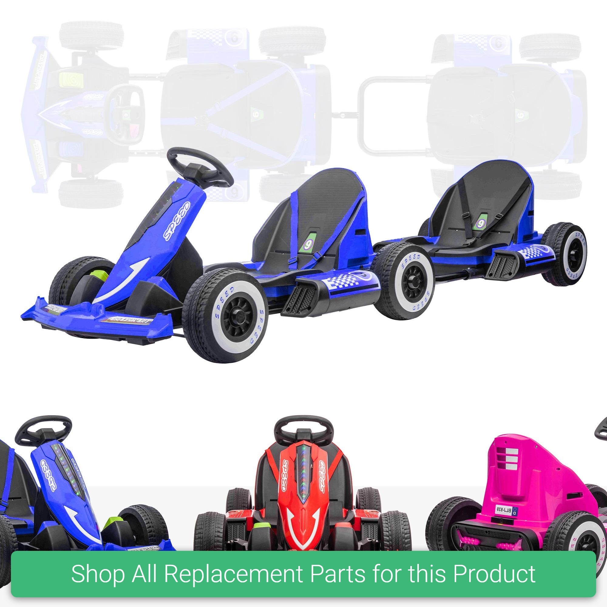 Replacement Parts and Spares for Kids 12V Go Kart & Trailer Bundle - KRT-12-BUNDLE-VARI - BLJ-939-BUND