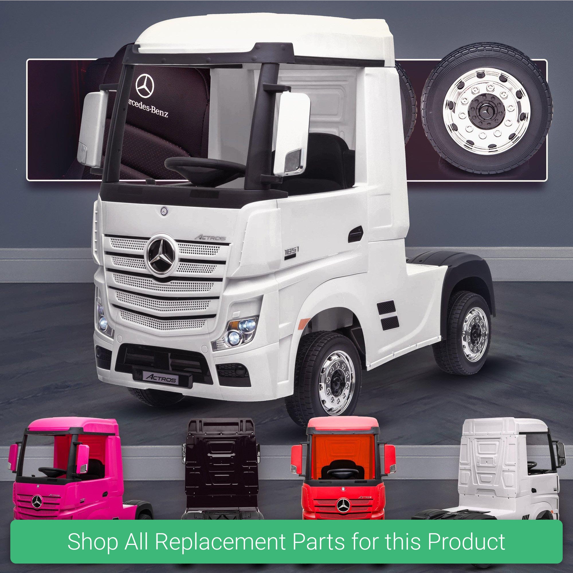 Replacement Parts and Spares for Kids Mercedes Actros Truck Lorry - MER-TRK-VARI - HL358