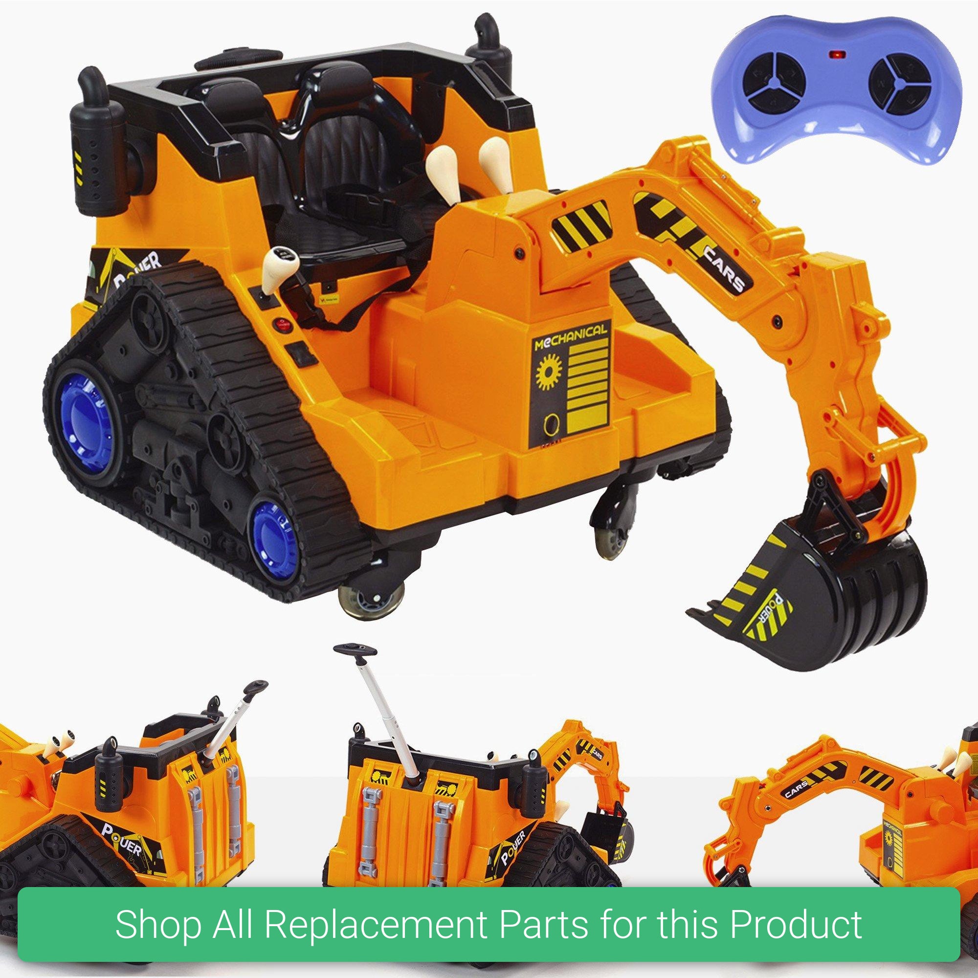 Replacement Parts and Spares for Kids 12v Electric Digger - DIG-YEL - FL858