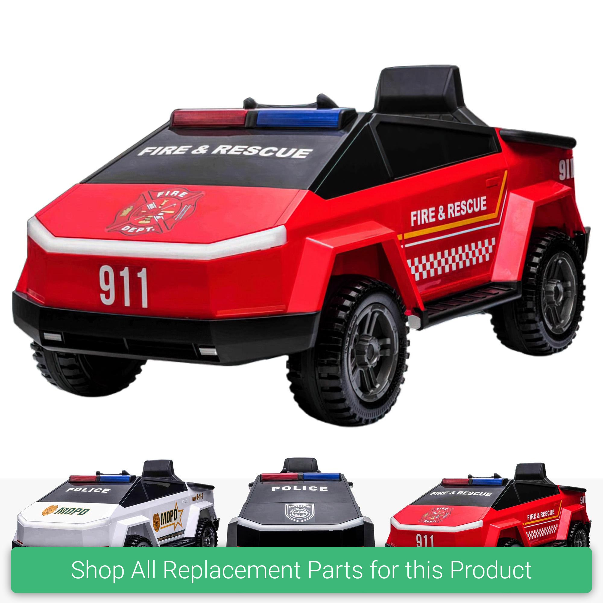 Replacement Parts and Spares for Kids CyberPunk First Response Vehicle - TSL-POL-VARI - BRD-2102